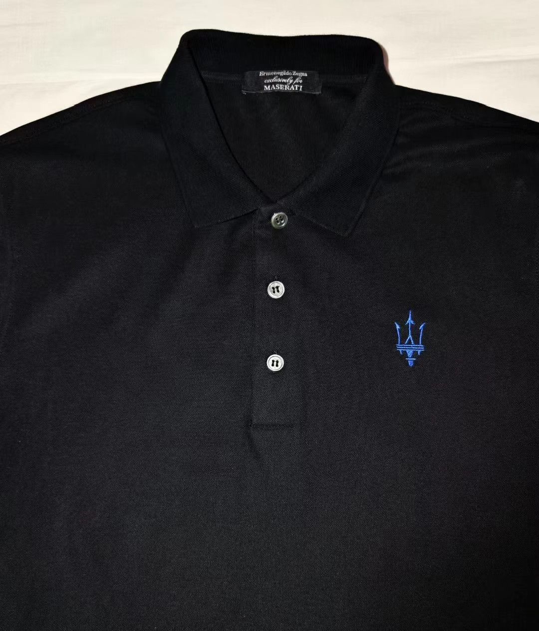 Ermenegildo Zegna Zegna x Maserati embroidered polo shirt Size US M / EU 48-50 / 2 - 2 Thumbnail