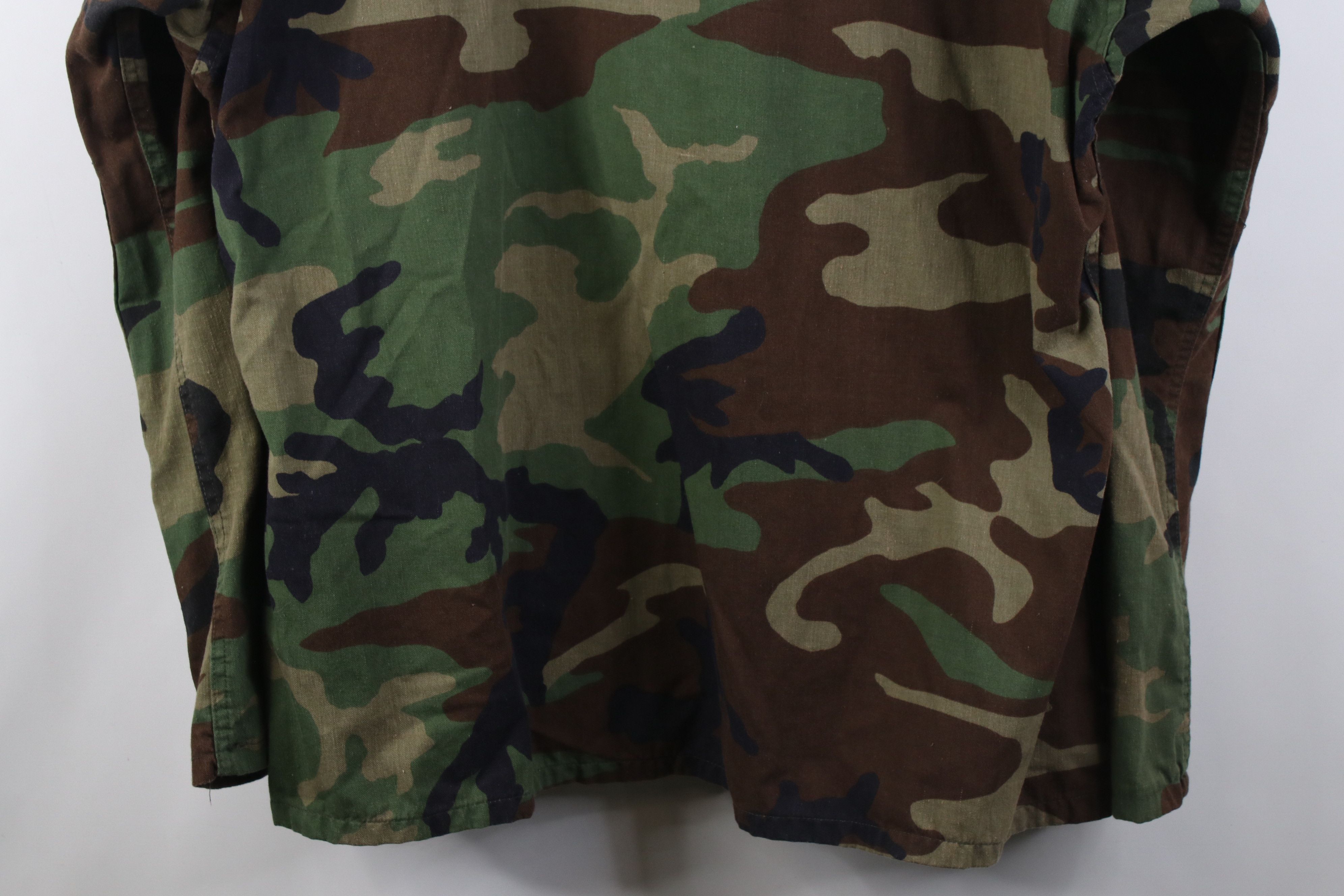Vintage Vintage 90s USGI Camouflage Battle Fatigue Coat Jacket USA Size US XL / EU 56 / 4 - 14 Thumbnail