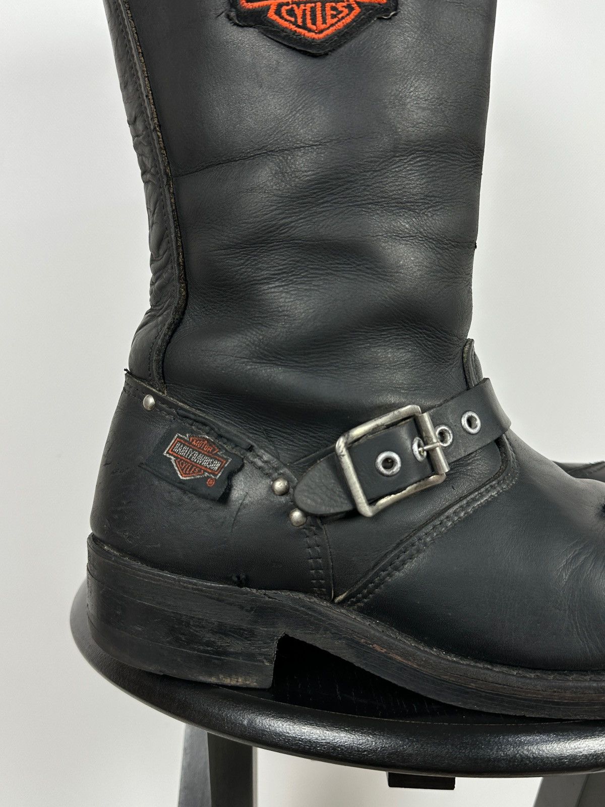 Harley Davidson 80s Vintage Harley Davidson Eagle Leather Motorcycle Boots Size US 9.5 / EU 42-43 - 15 Thumbnail