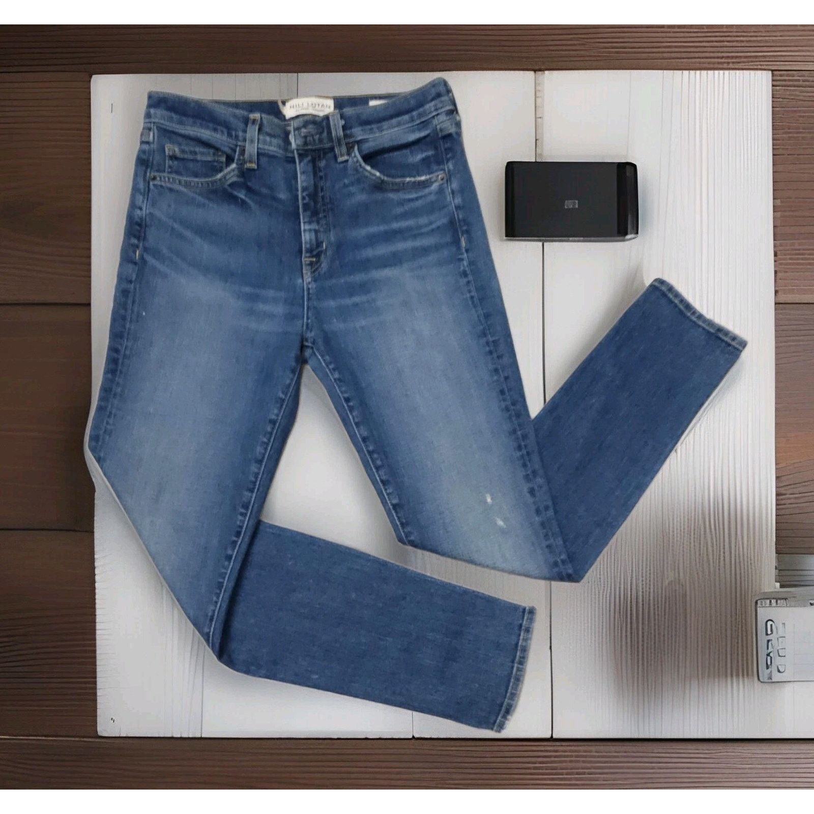Nili Lotan Nili Lotan Women's Midrise Skinny Denim Blue $375 Jeans 27 Size 27" / US 4 / IT 40 - 6 Thumbnail