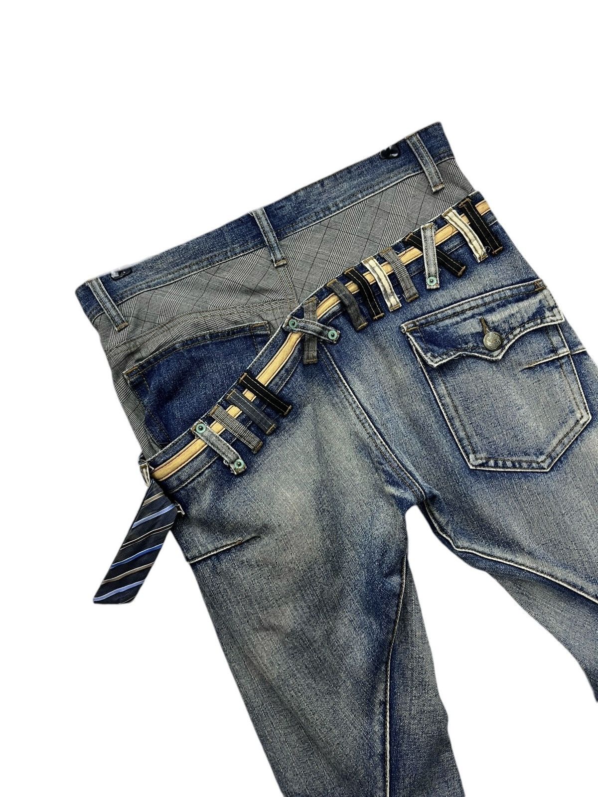 Breath & Stone BREATHMINT Grunge Double Waist Slanted Mudwash Exotic Denim Size US 31 - 5 Thumbnail
