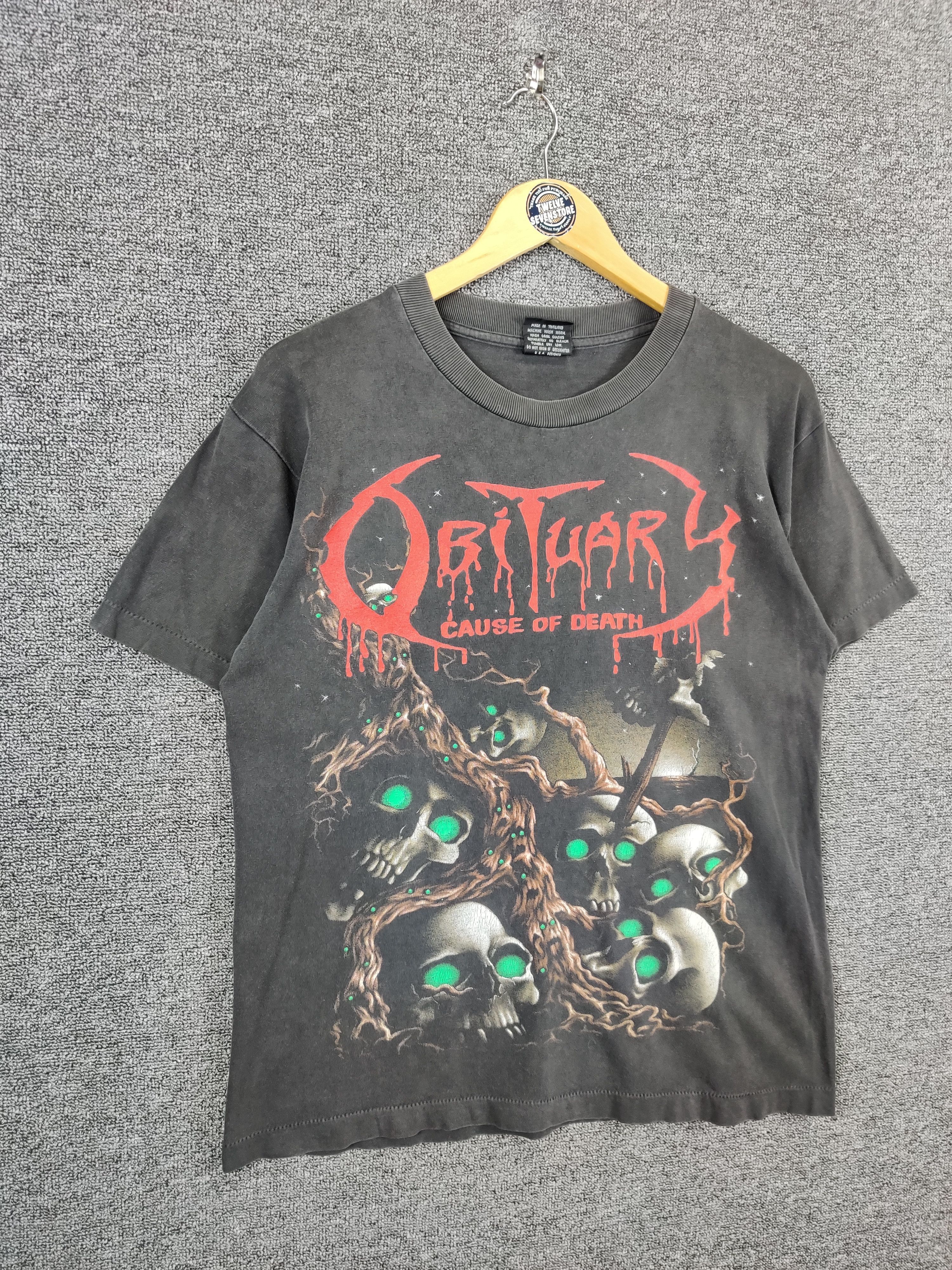 Band Tees Vintage Obituary Cause Of Death Tee Tshirt Size US M / EU 48-50 / 2 - 6 Thumbnail