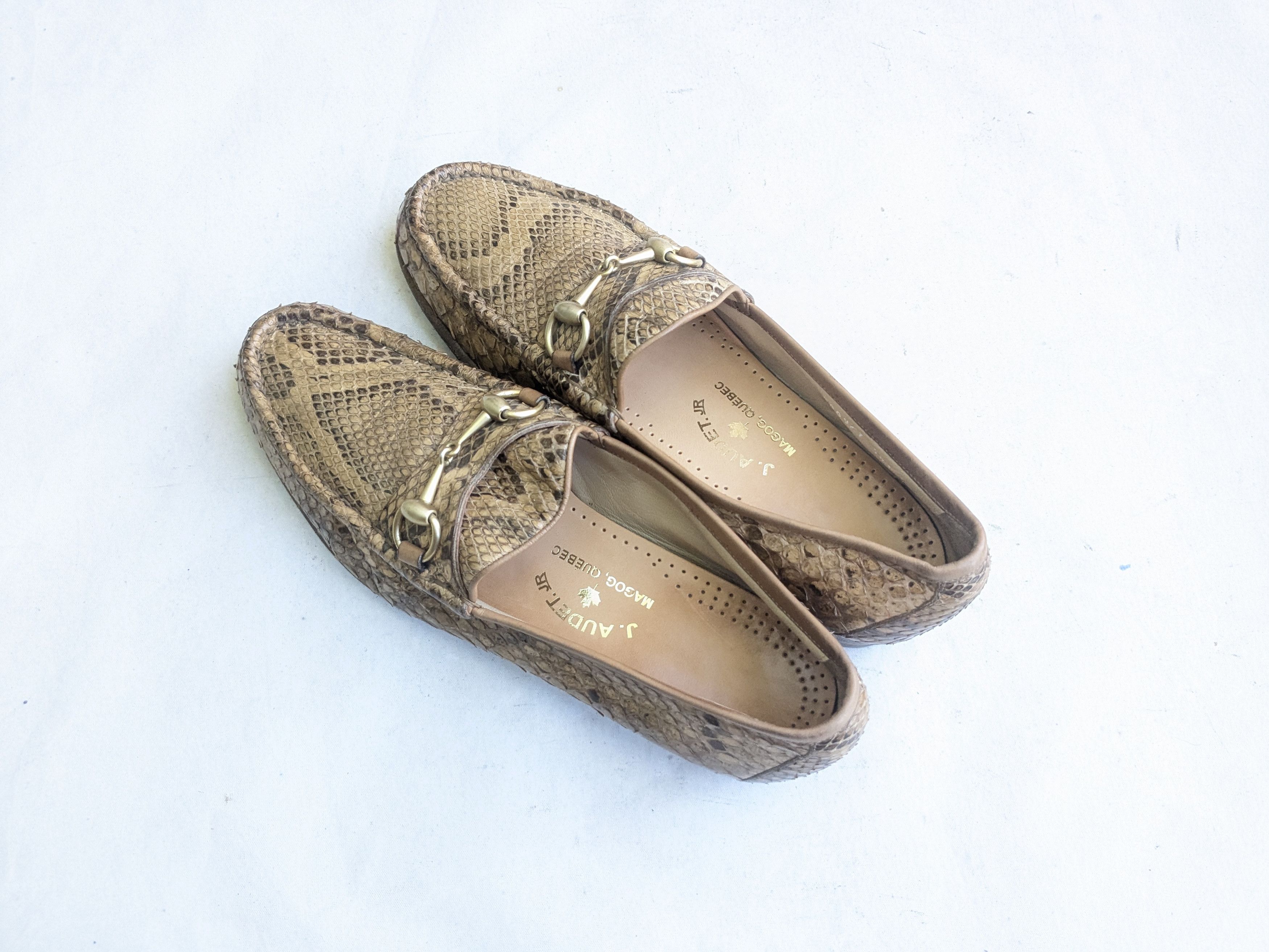 Gucci Gucci Horsebit Loafers Brown Python Snakeskin Leather 10 Size US 10 / EU 43 - 10 Thumbnail
