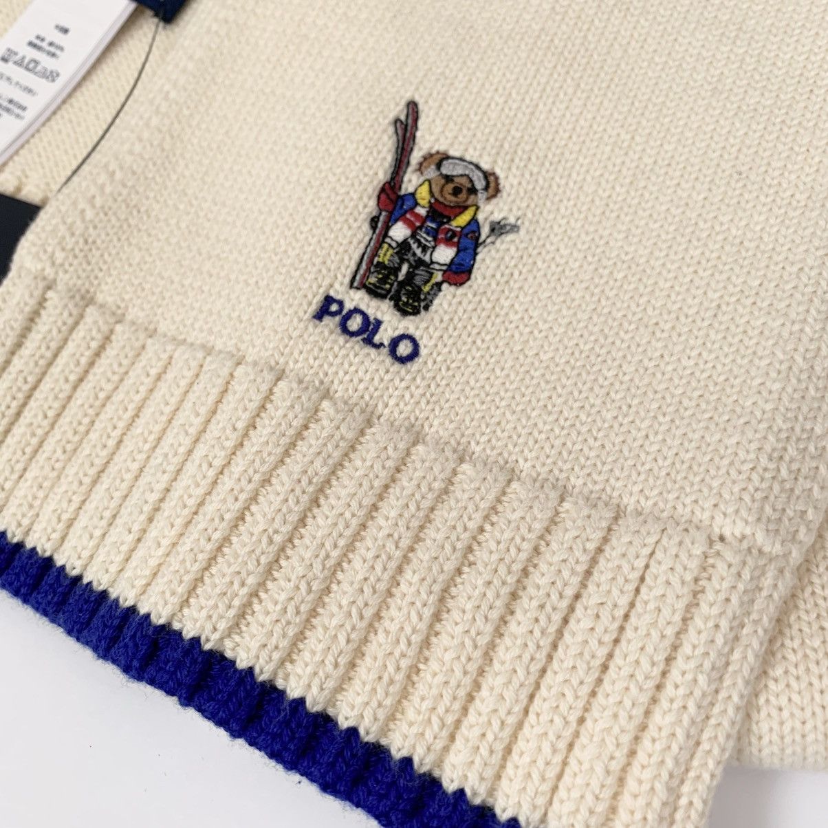 Polo Ralph Lauren Ralph Lauren polo bear embroidered scarf 100% cotton Size ONE SIZE - 8 Thumbnail