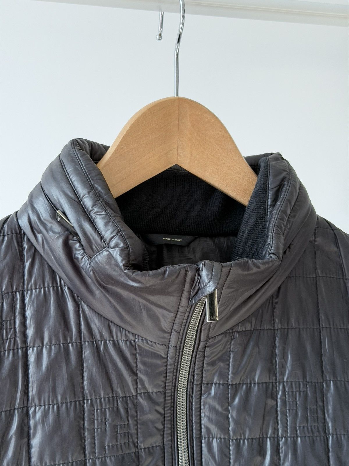 Fendi Fendi Black Quilted Monogram Logo Jacket Size US M / EU 48-50 / 2 - 5 Thumbnail