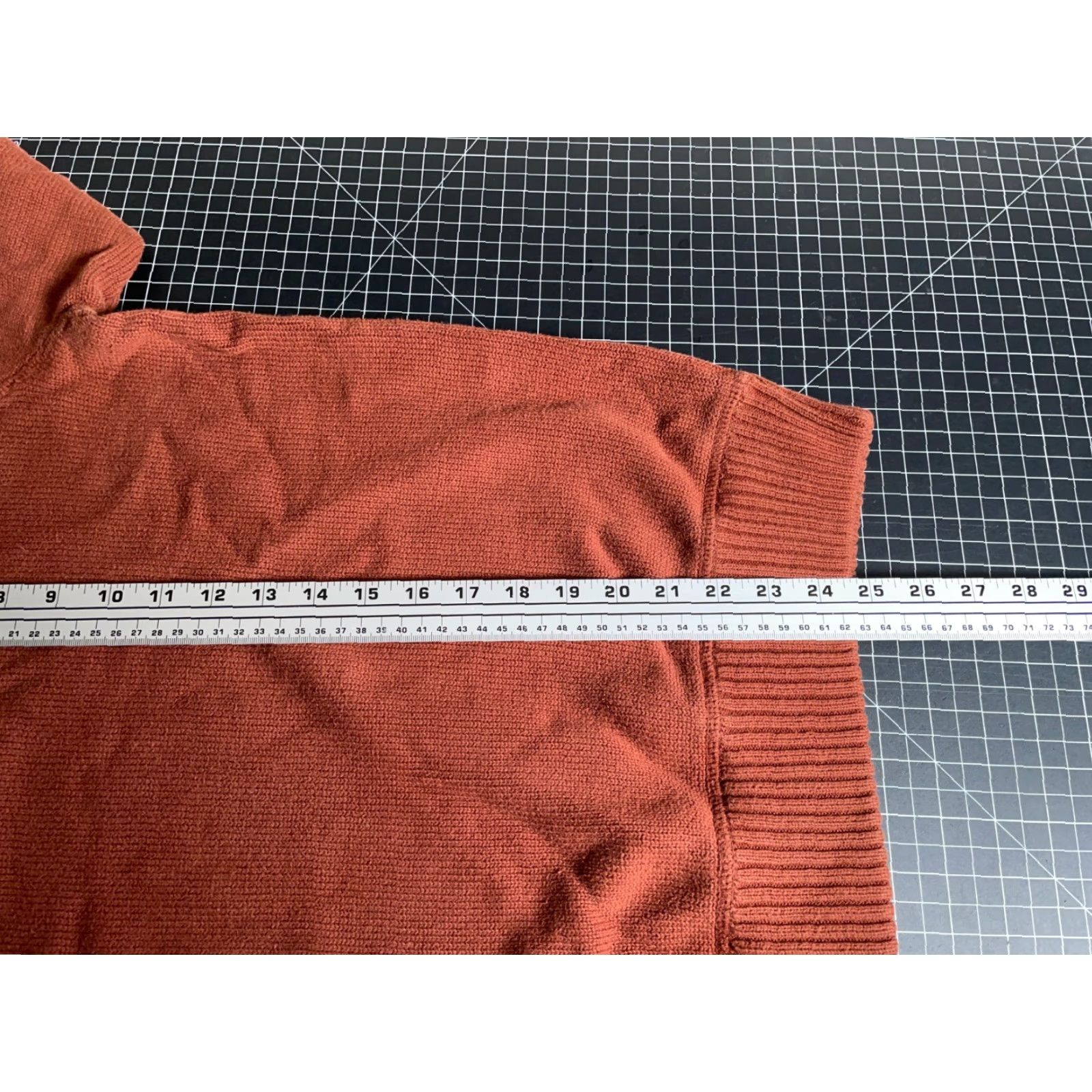 Eddie Bauer VINTAGE Eddie Bauer Sweater Mens Large Burnt Orange 1/4 Zip Chunky Cotton Knit Size US L / EU 52-54 / 3 - 6 Thumbnail