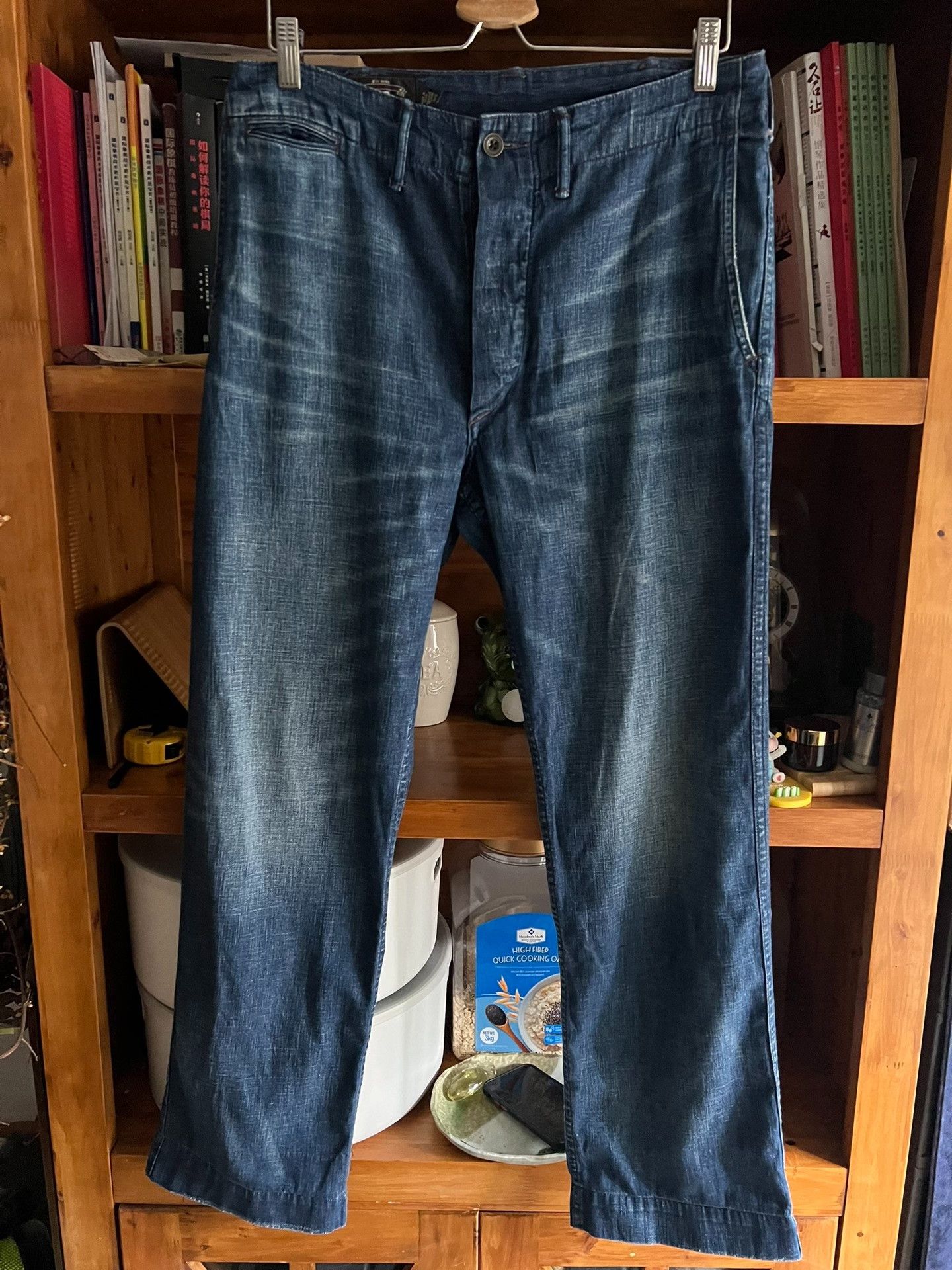 RRL Ralph Lauren RRL Double RL Washed Distressed Officer Pants Size US 31 - 1 Thumbnail