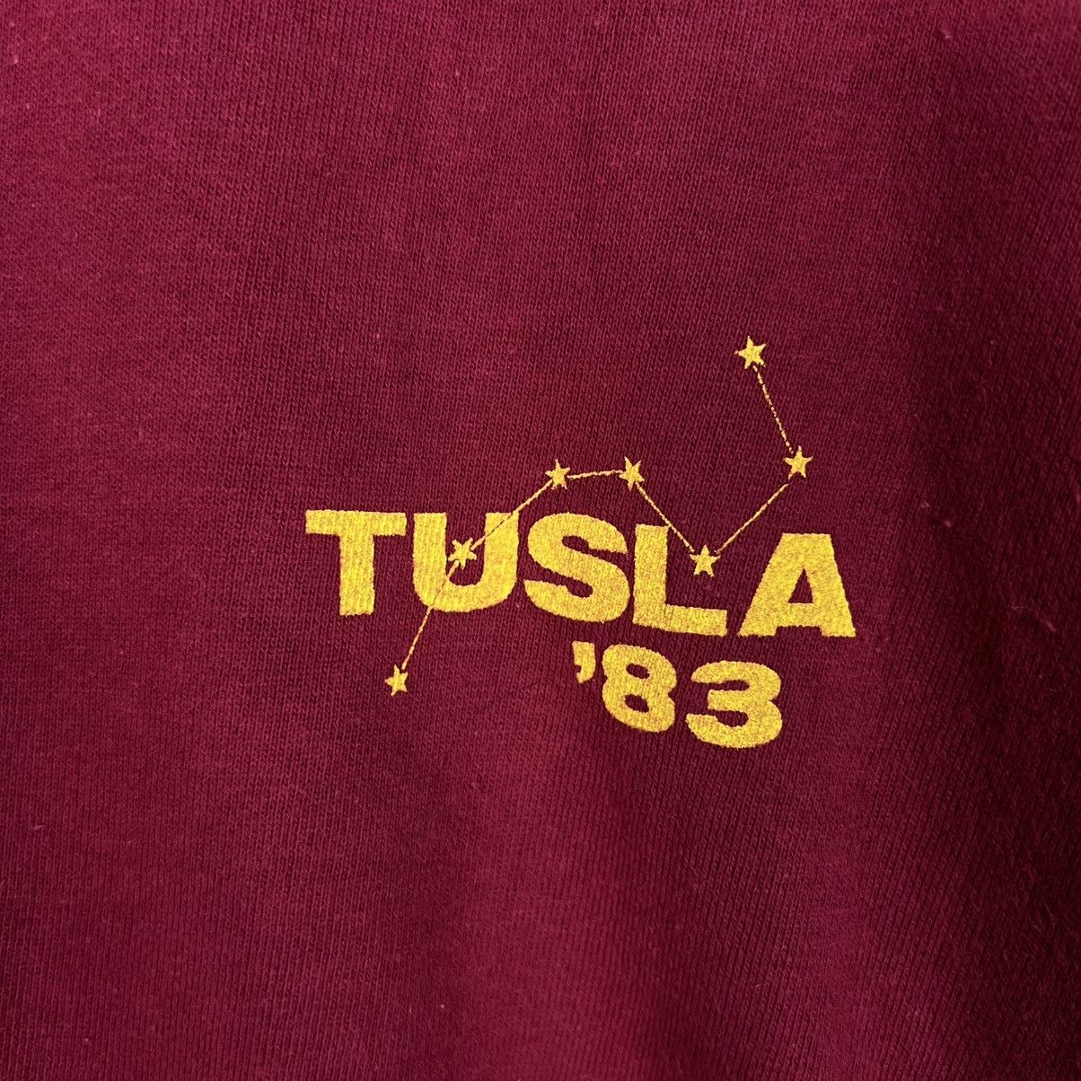 Vintage 1983 TUSLA Big Logo Volleball Crewneck Sweatshirt #4002-C182 Size US S / EU 44-46 / 1 - 6 Thumbnail