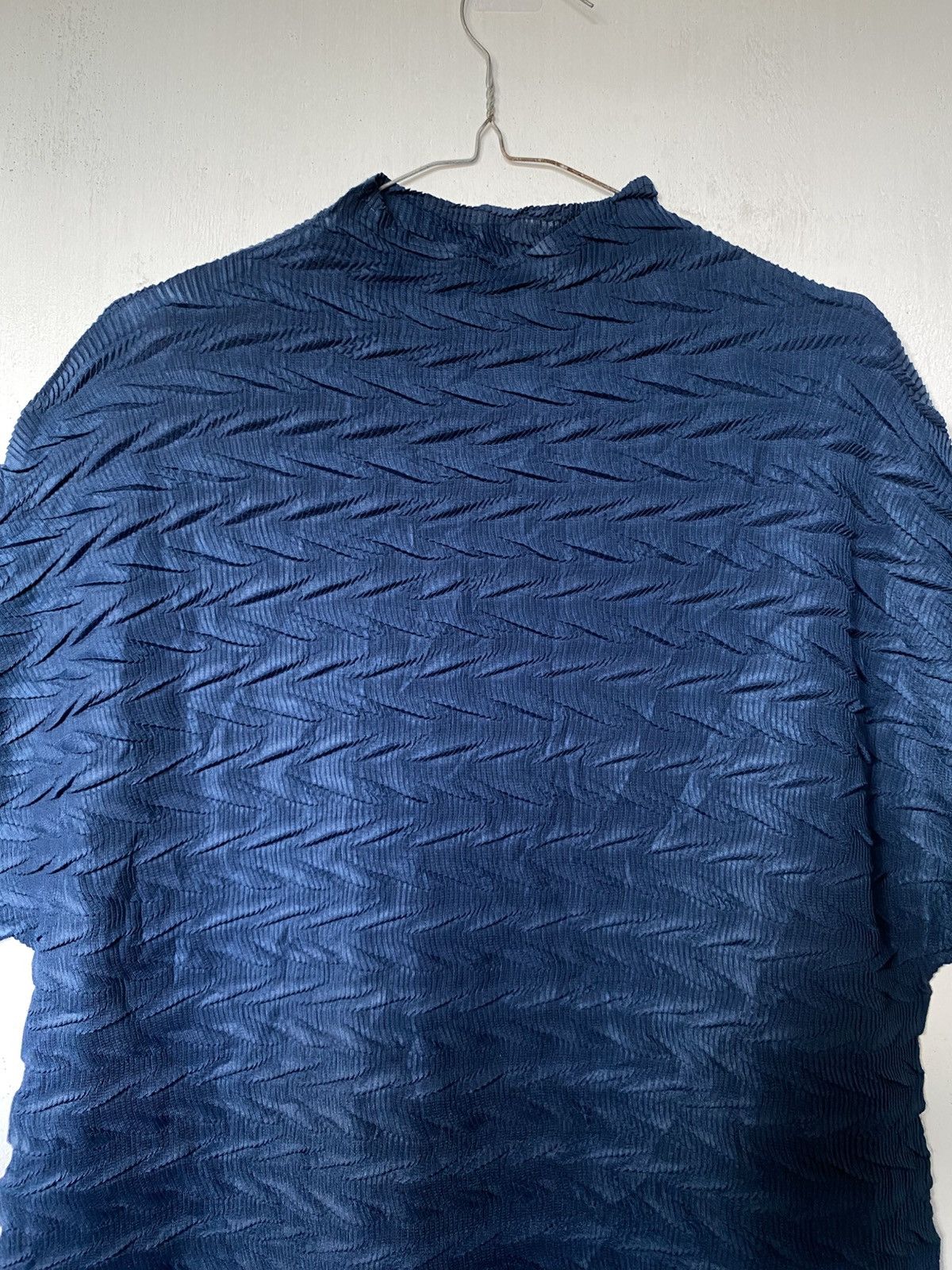 Issey Miyake × Japanese Brand × Yohji Yamamoto Pleatsme Pleated Neck Top Issey Style Size ONE SIZE - 3 Thumbnail