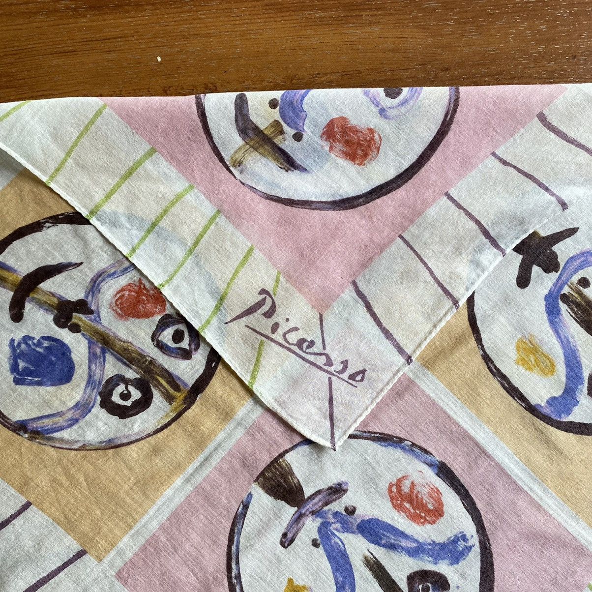 Designer Picasso printed handkerchief Size ONE SIZE - 7 Thumbnail
