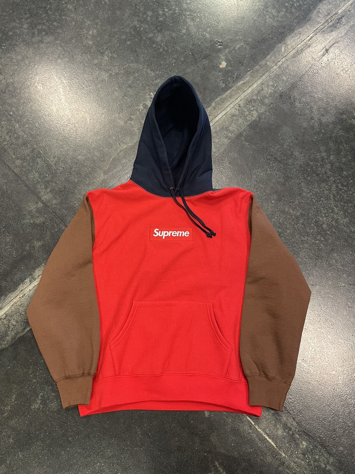 Supreme Supreme Patchwork Box Logo Hoodie Size US M / EU 48-50 / 2 - 1 Thumbnail