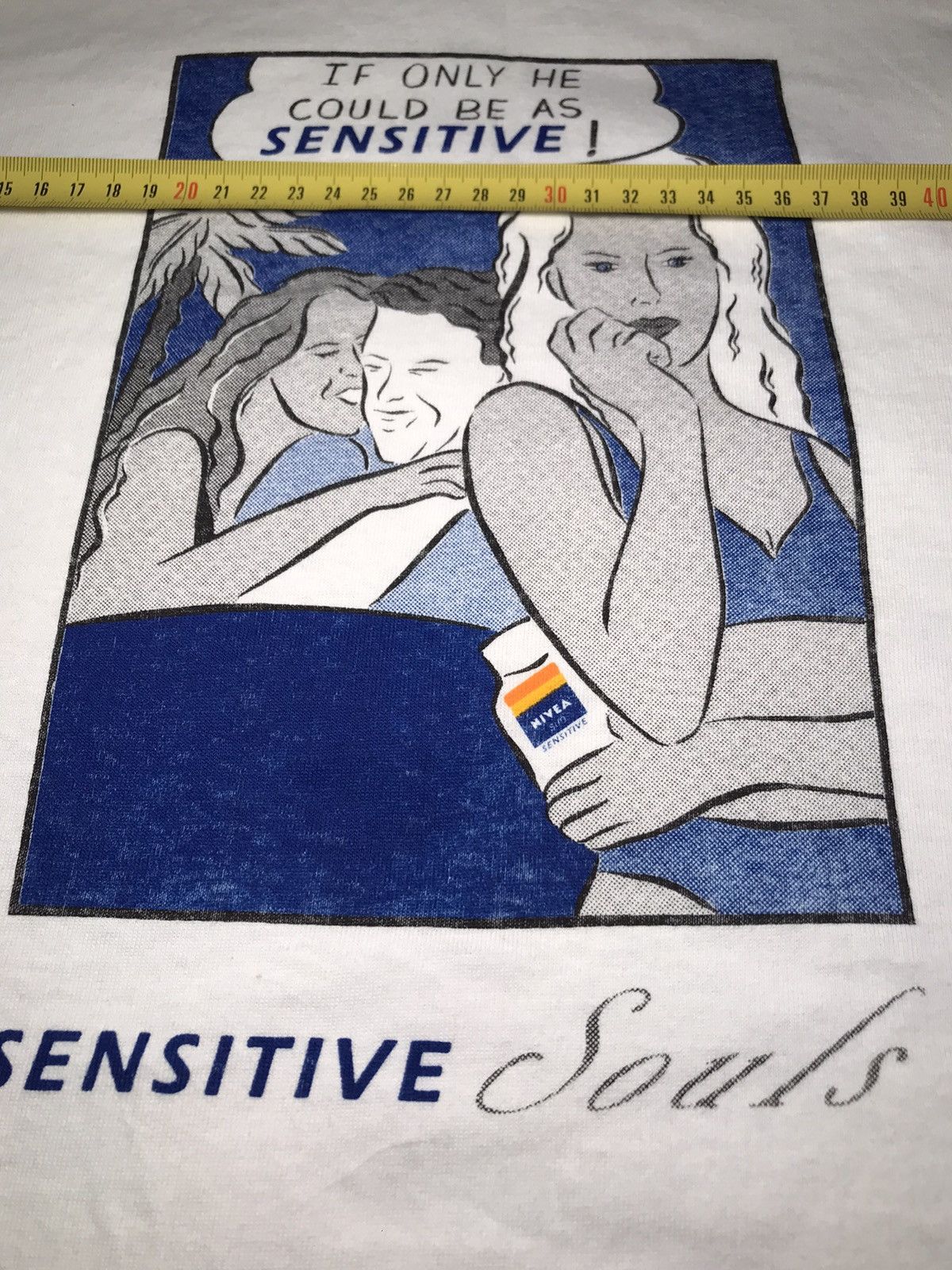 Other Vintage Y2K 90s NIVEA Sensitive Souls Screen Stars T-shirt Size US XL / EU 56 / 4 - 13 Thumbnail
