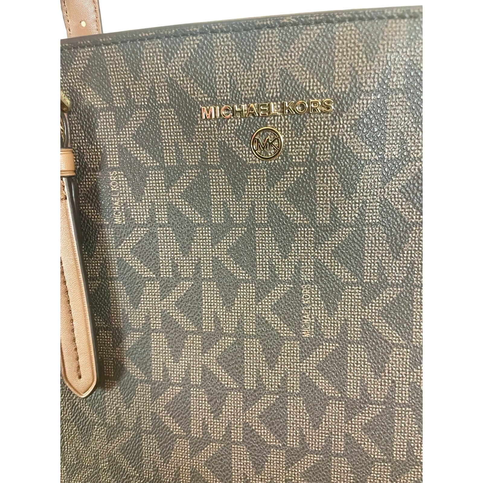 Michael Kors NEW MICHAEL KORS ARIA LARGE TOTE BAG BROWN/ACORN CARRY ALL Size ONE SIZE - 15 Thumbnail