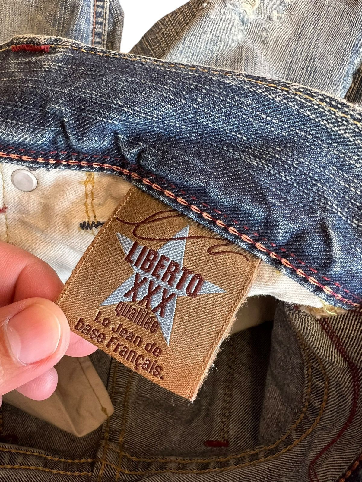 Japanese Brand Vintage Liberto XXX Distressed Flare Mudwash Jean Size US 28 / EU 44 - 18 Thumbnail