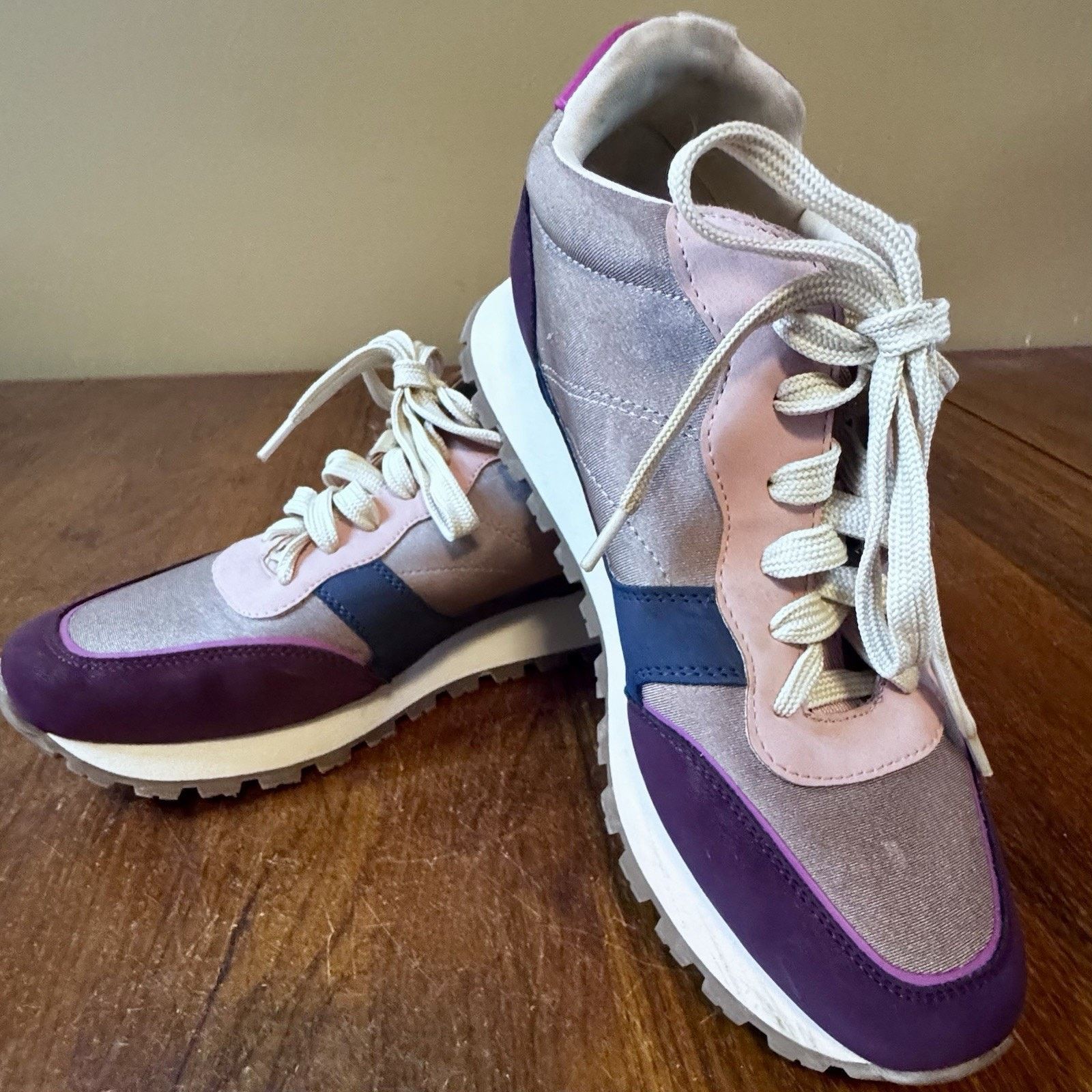 & Other Stories Sam & Libby Women’s Sneakers Size 9M Pink Purple Casual Lace Size US 9 / IT 39 - 2 Thumbnail