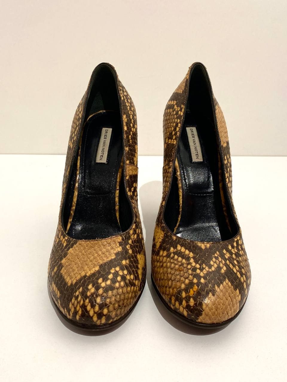 Dries Van Noten Dries Van Noten Python Leather Court High Heel Pumps Size US 8 / IT 38 - 5 Thumbnail