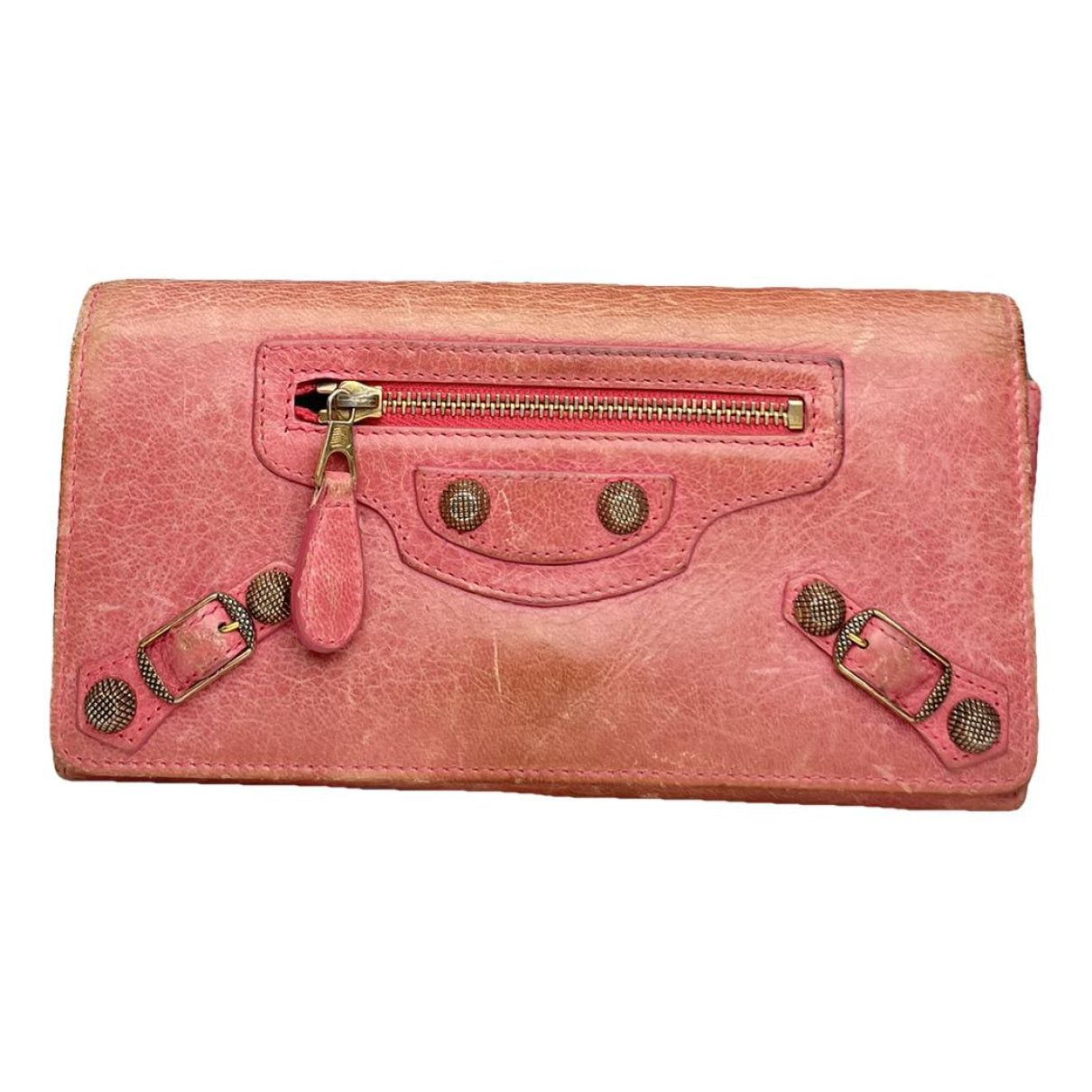 Balenciaga Pink Leather Wallet Size ONE SIZE - 1 Thumbnail