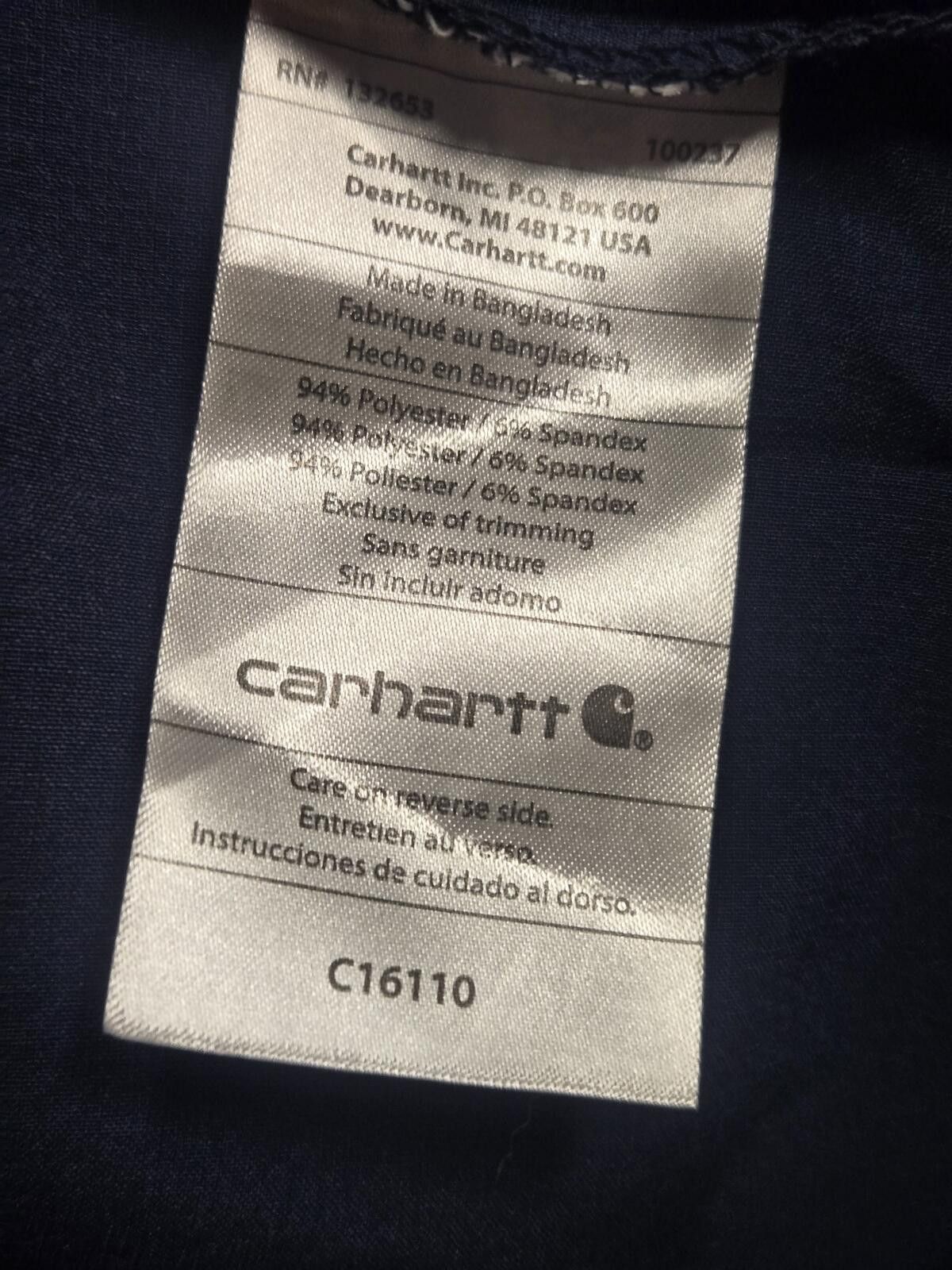 Carhartt NWT Men's 2XL Carhartt Force Cross-Flex Scrub Top Blue Nurse Size US XL / EU 56 / 4 - 4 Thumbnail