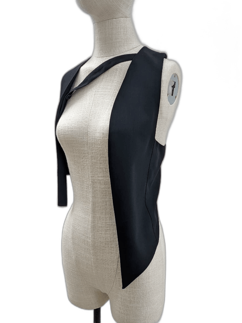 Ann Demeulemeester Ann Demeulemeester Women's Black Vest Size ONE SIZE - 1 Thumbnail