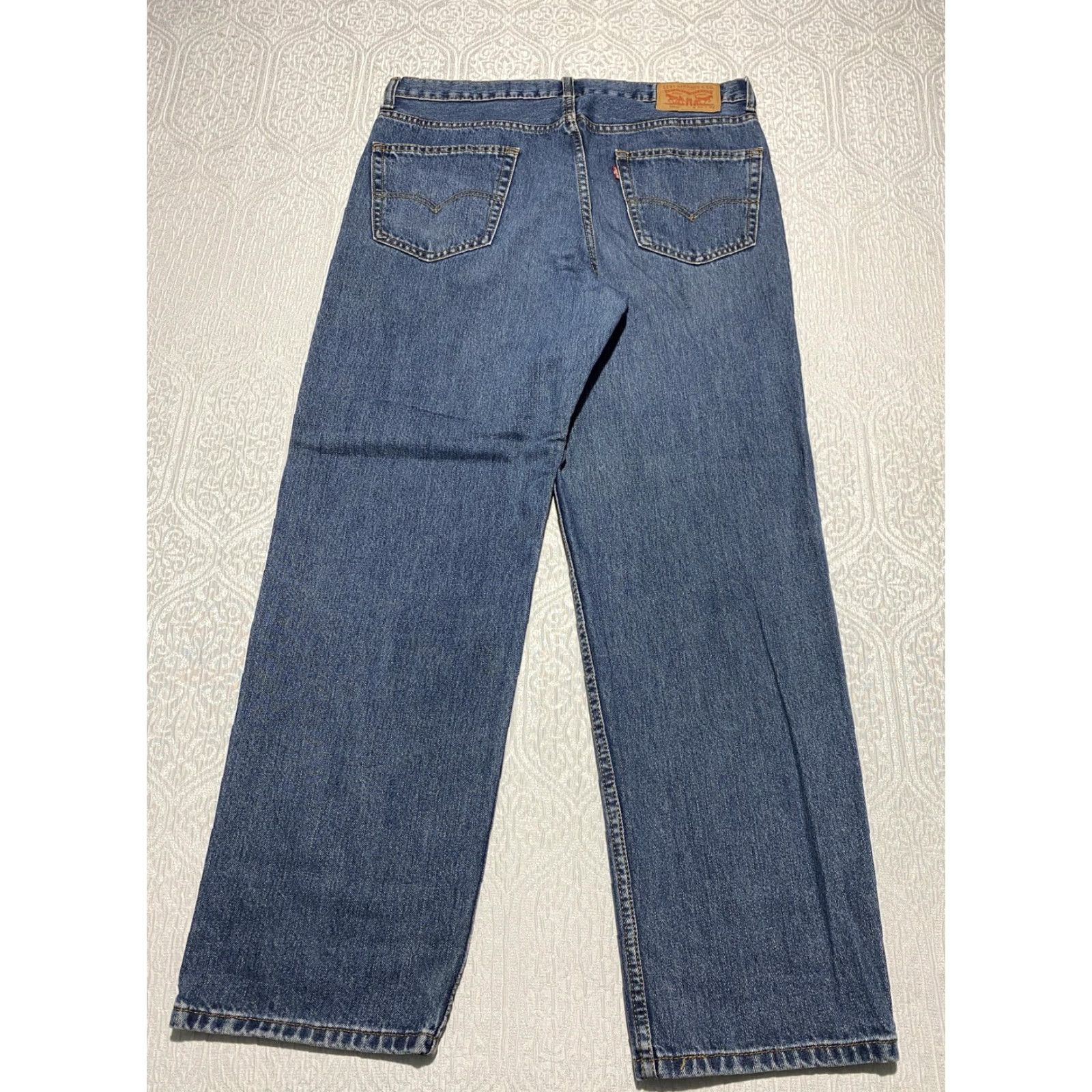Levi's VINTAGE? (No) Levis Levi's 550 Jeans Mens 36x32 Relaxed Fit Denim Blue 5-Pocket Straight Casual Wear Mens jeans Size US 36 / EU 52 - 3 Thumbnail