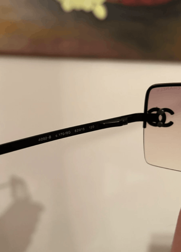 Chanel × Vintage CHANEL Sunglasses 4092-B Rimless Rhinestone 4017 Vintage Size ONE SIZE - 7 Thumbnail