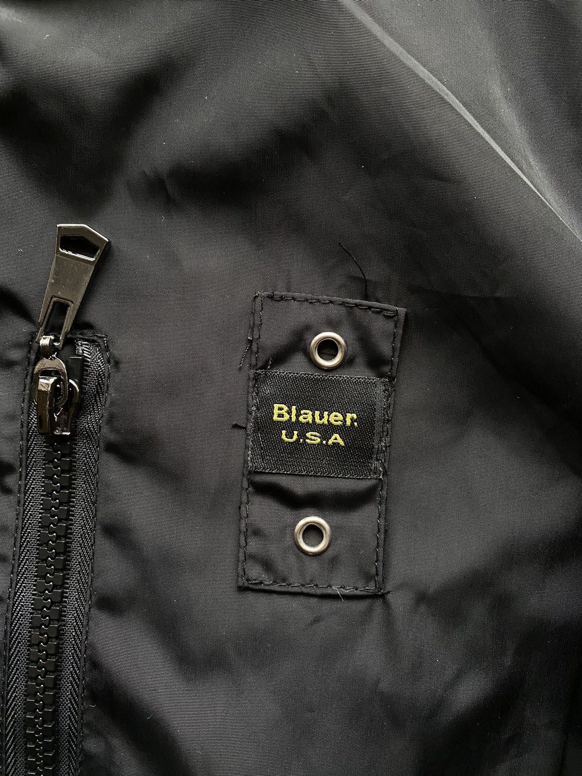 Vintage Vintage 90s Blauer USA Black Military Bomber Jacket Rare Y2K Size US M / EU 48-50 / 2 - 5 Thumbnail