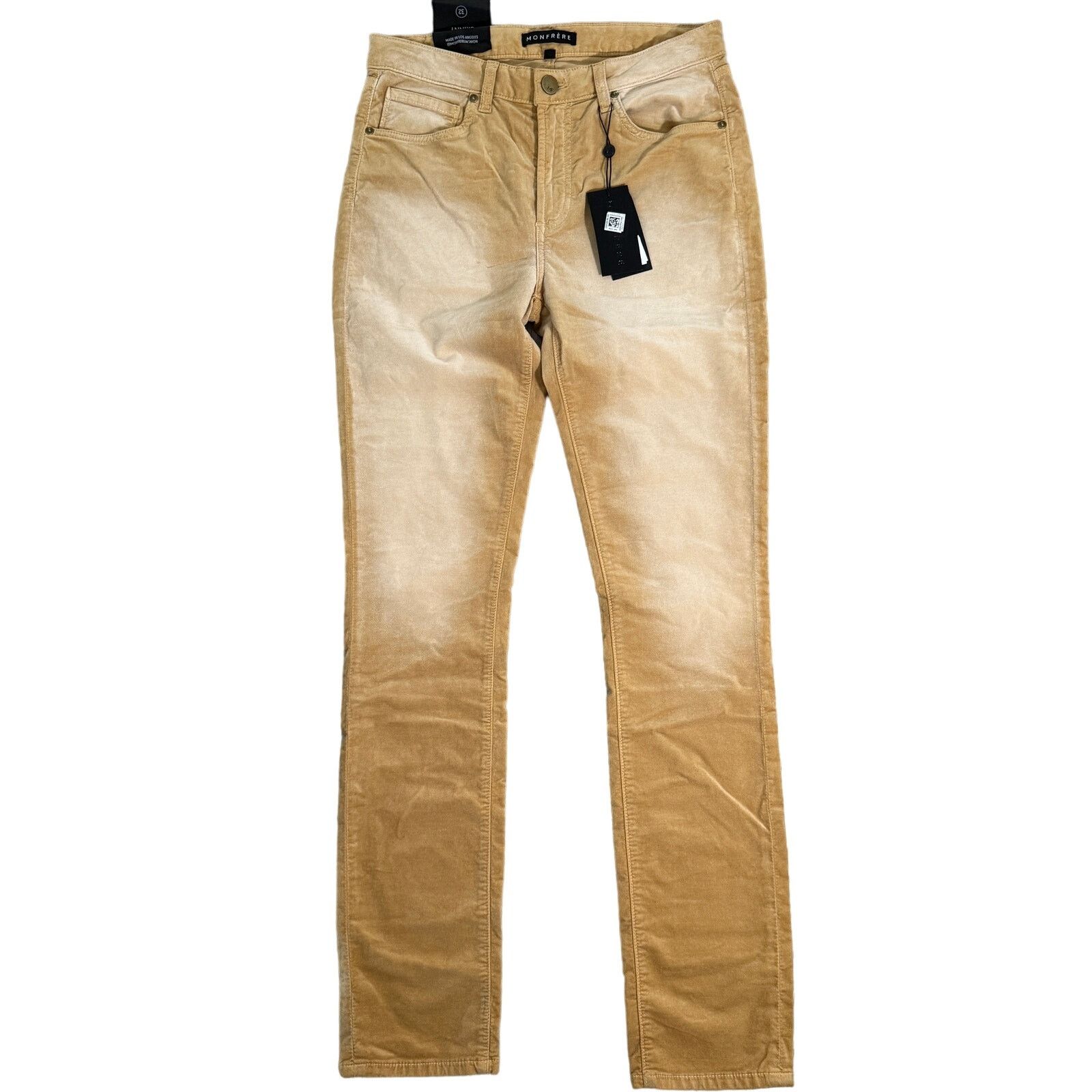 MONFRERE Monfrere Velvet Greyson Skinny Jean Pants Aged Biscotti 32 Size US 32 / EU 48 - 3 Thumbnail