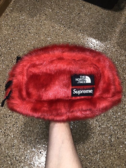 Supreme Supreme The North Face Faux Fur Waist Bag | Grailed