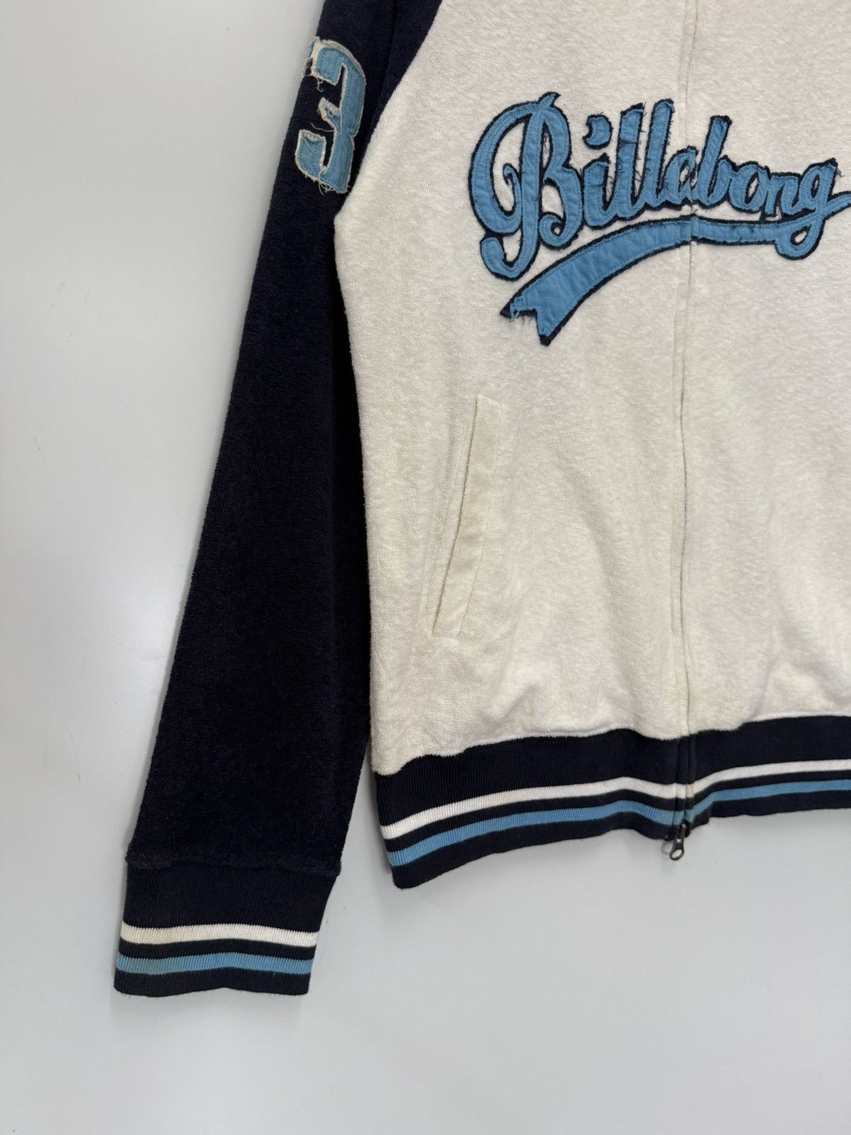 Billabong 🔥 BILLABONG COMPANY SURF Spellout Velour Zipper Sweat - M Size US S / EU 44-46 / 1 - 3 Thumbnail