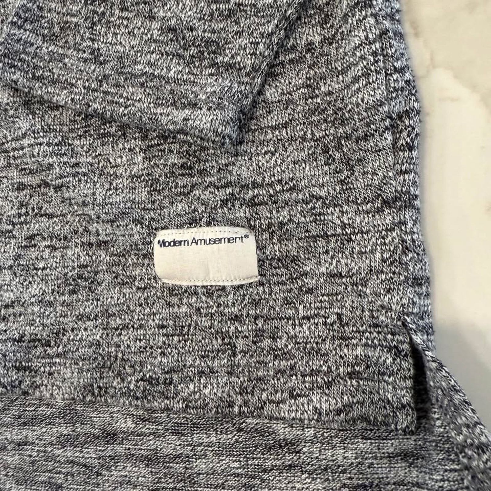 Modern Amusement Modern Amusement Henley Long Sleeve Heather Gray Shirt Men M Size US M / EU 48-50 / 2 - 2 Thumbnail