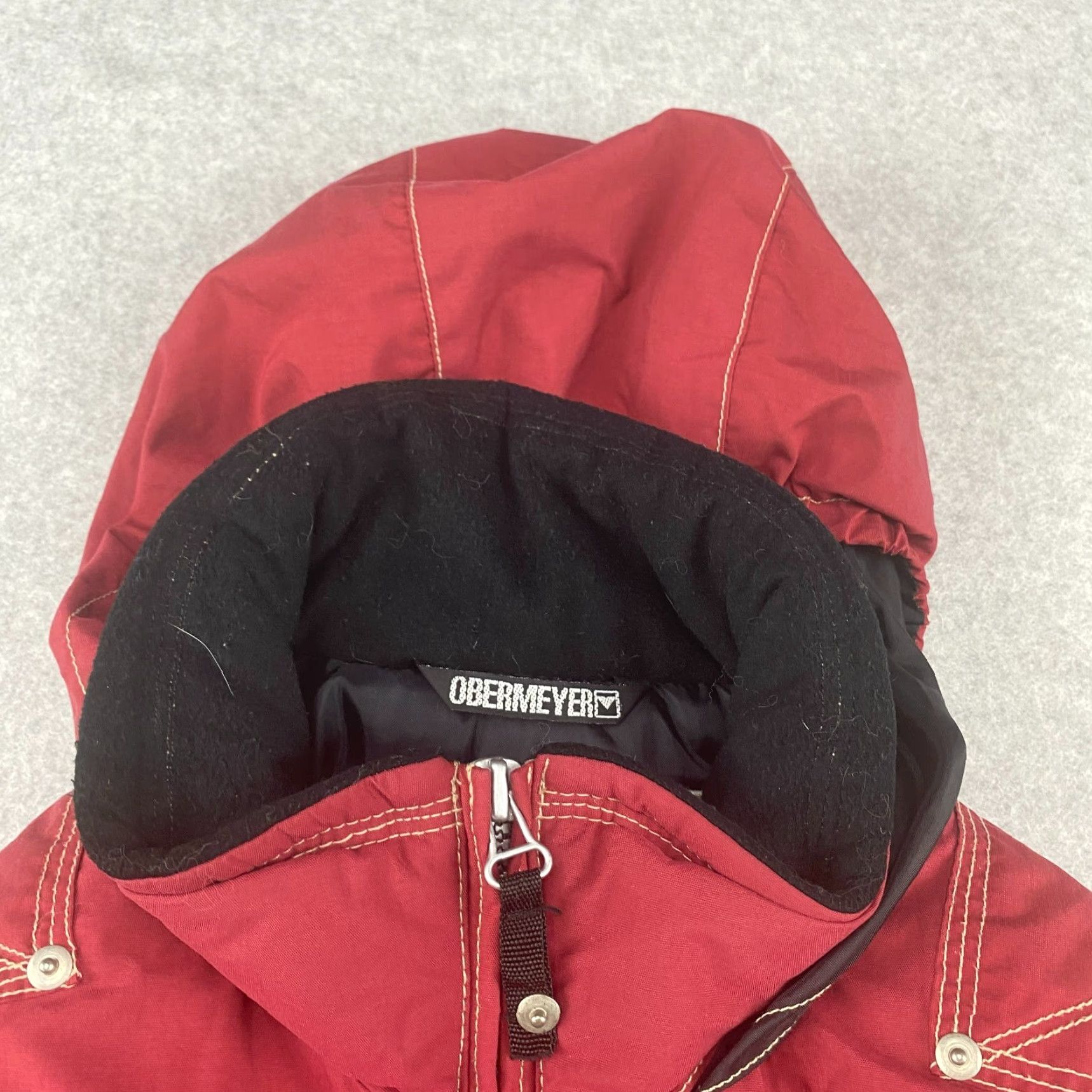 Obermeyer Obermeyer Ski Snow Jacket Womens Juniors 12 Red Solstice Full Zip Hood Insulated Jacket Size XL / US 12-14 / IT 48-50 - 6 Thumbnail