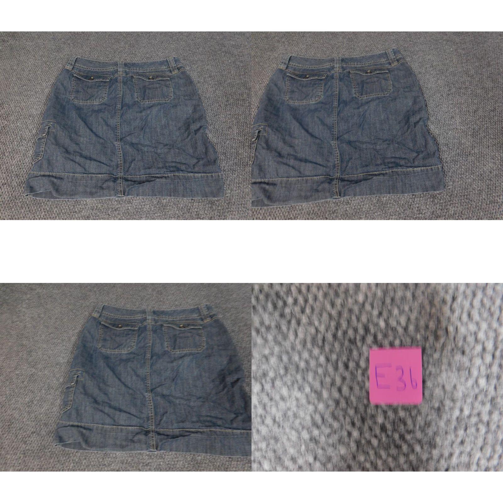 Vintage GH Bass & Co Womens Skirt A-Line Long Denim Blue 6 Regular Cotton Denim Solid Ruffle Zip Casual Designer Flower Lined Vintage No Rise Information? Size 28" / US 6 / IT 42 - 8 Thumbnail
