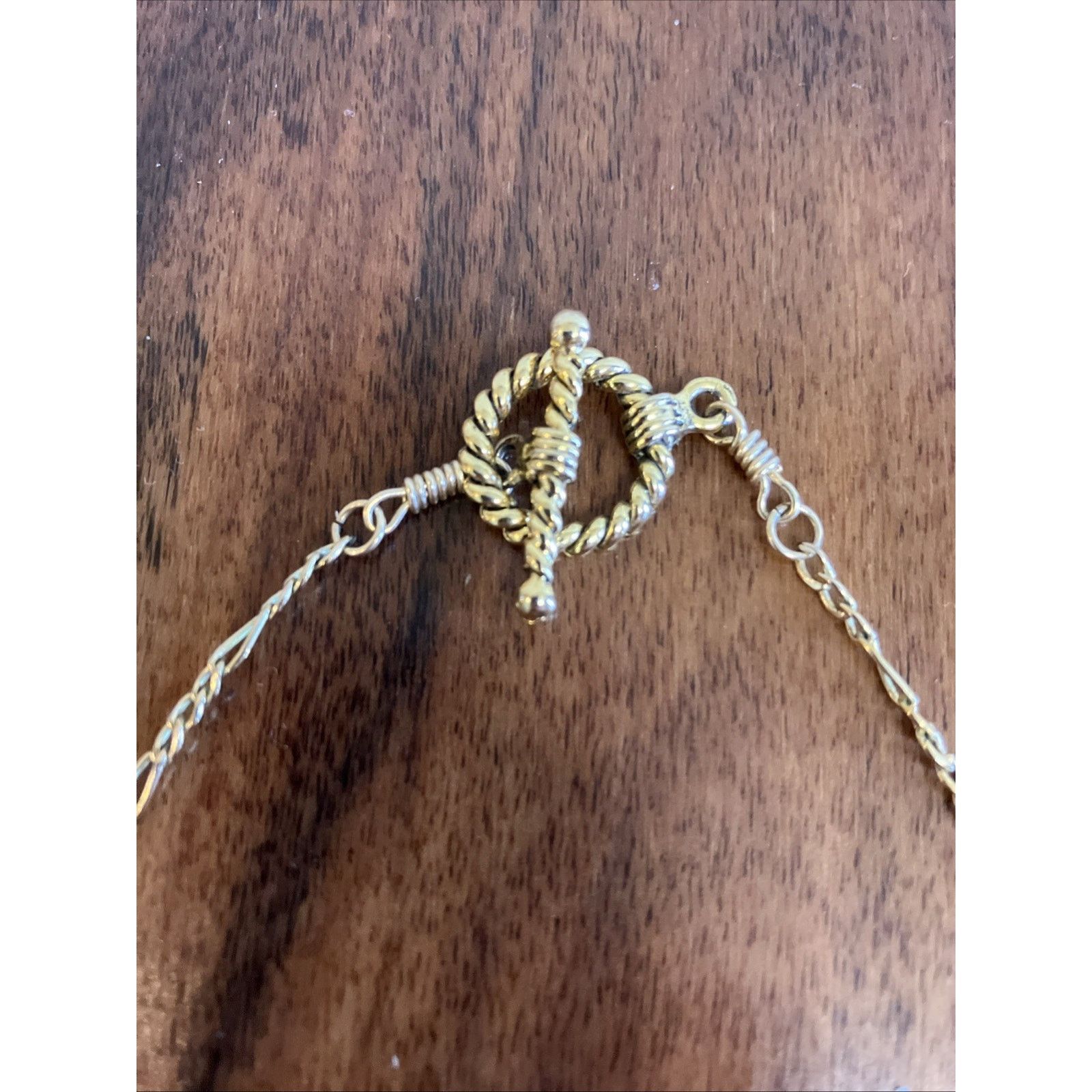 Other Vtg Gold Tone Statement Necklace Stone Beaded Modernist Y2k Size ONE SIZE - 5 Thumbnail