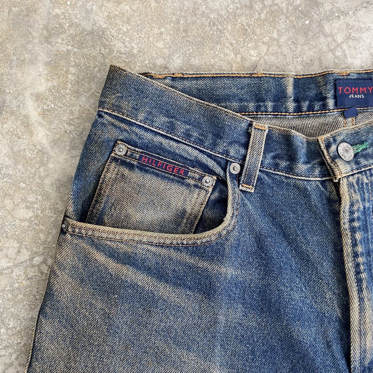 Tommy Hilfiger VTG 90’s Tommy Hilfiger Mud Blue Dirty Baggy Denim Jeans Size US 32 / EU 48 - 10 Thumbnail