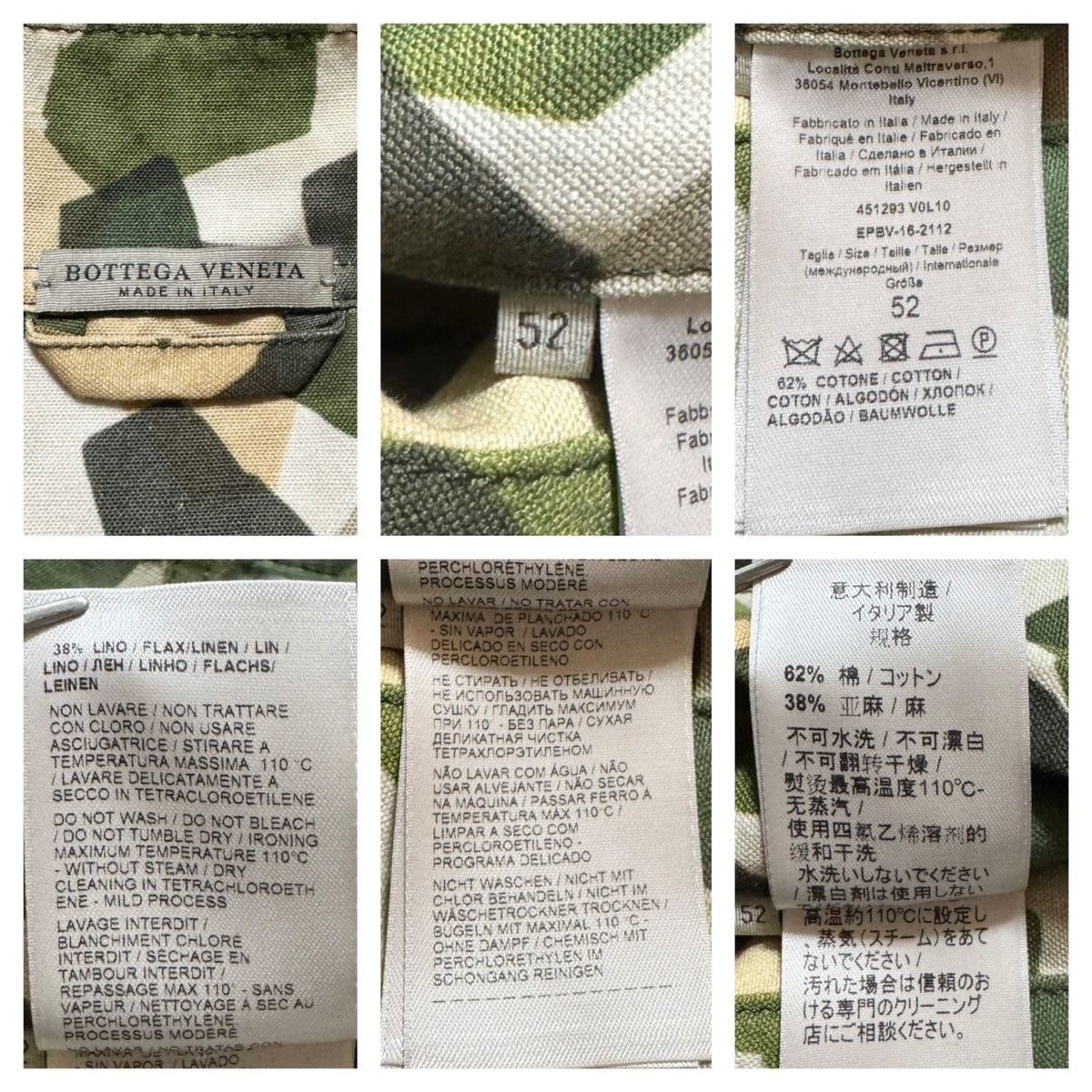 Bottega Veneta Bottega Veneta Camouflage Denim Jacket Shirt Size US L / EU 52-54 / 3 - 2 Thumbnail