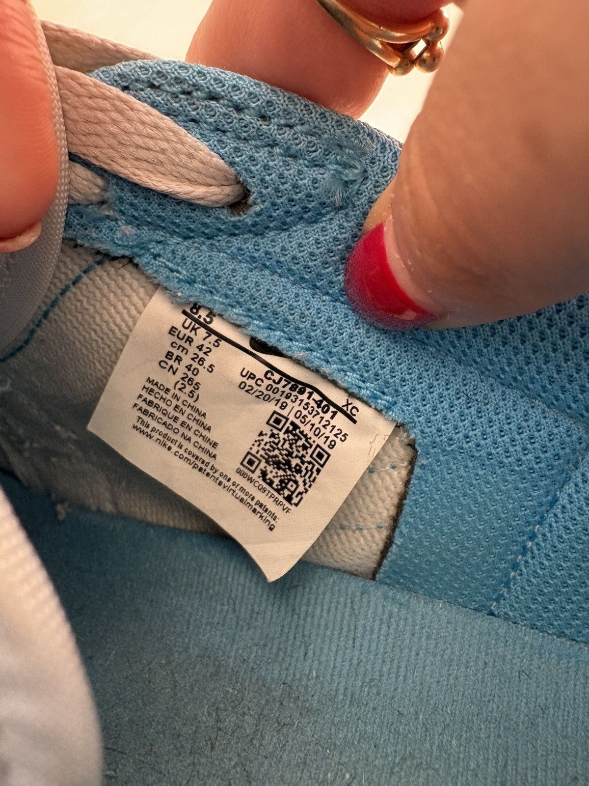 Nike Eric Koston Jordan 1 Low SB UNC Size US 8.5 / EU 41-42 - 5 Thumbnail