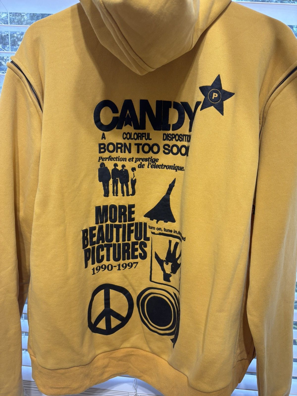 Japanese Brand Paynestar Yellow “Dots and Loops” “bubblegum” Hoodie Size US L / EU 52-54 / 3 - 5 Thumbnail