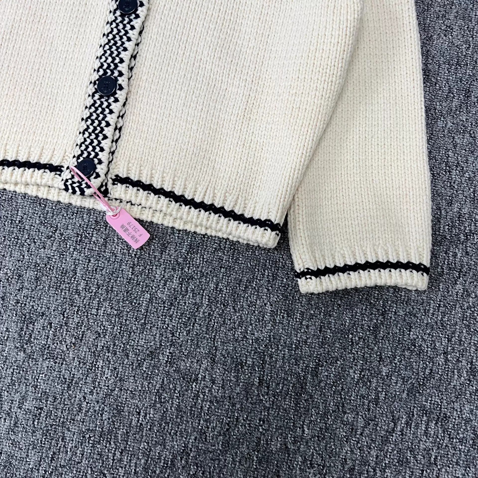 Dior Dior Sailor Collar Logo Cashmere Blend Knit Cardigan Size M / US 6-8 / IT 42-44 - 5 Thumbnail