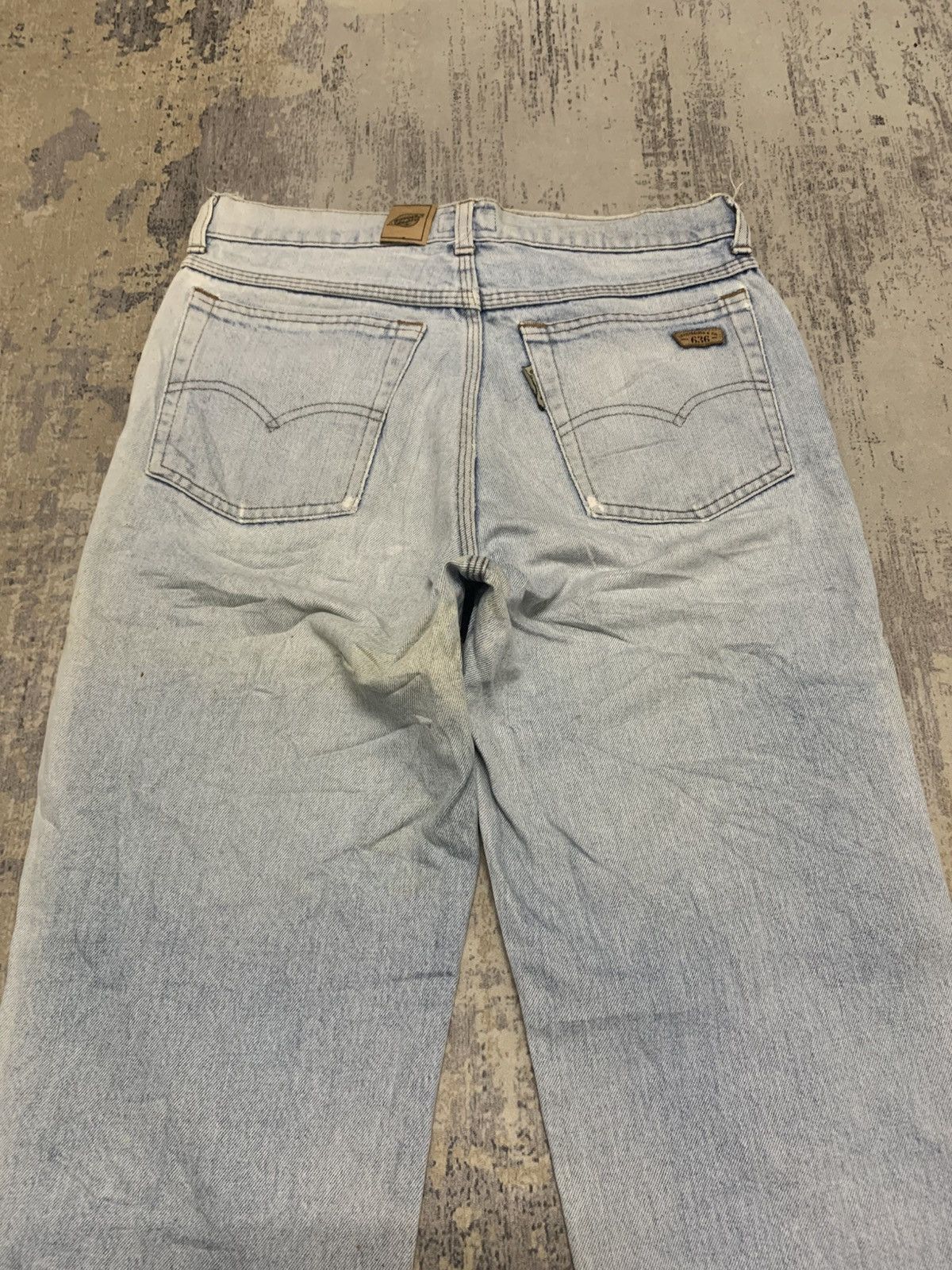 Levi's Vintage Levi's 636 Light Wash Distressed Straight Leg Jeans Size US 30 / EU 46 - 9 Thumbnail