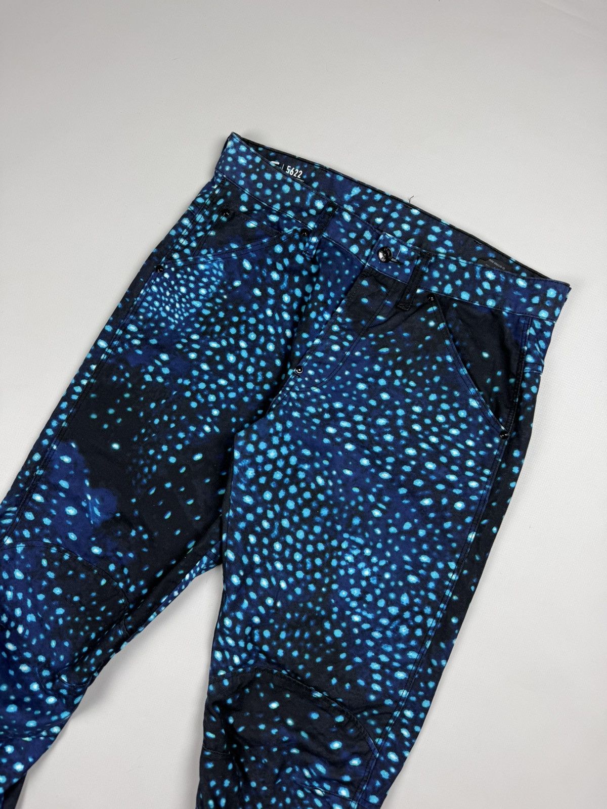 G-Star × Pharrell Pharrell Williams 5622 3D Tapered COJ Patterned Jeans Pants Size US 30 / EU 46 - 2 Thumbnail