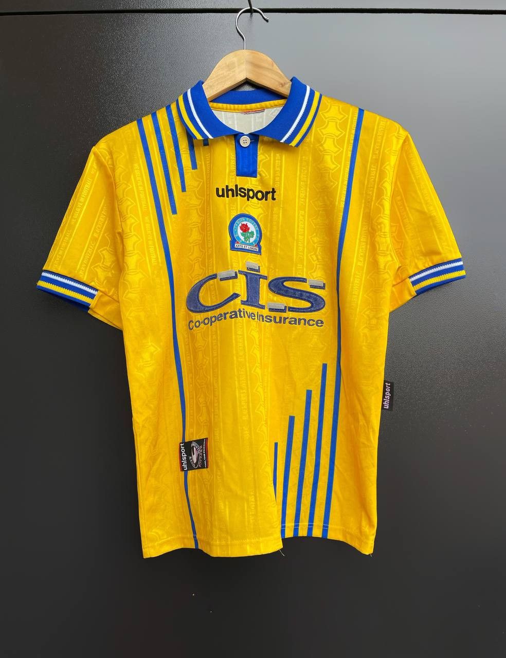 Vintage BLACKBURN ROVERS 1998 2000 SHIRT FOOTBALL JERSEY UHLSPORT Size US XS / EU 42 / 0 - 1 Thumbnail