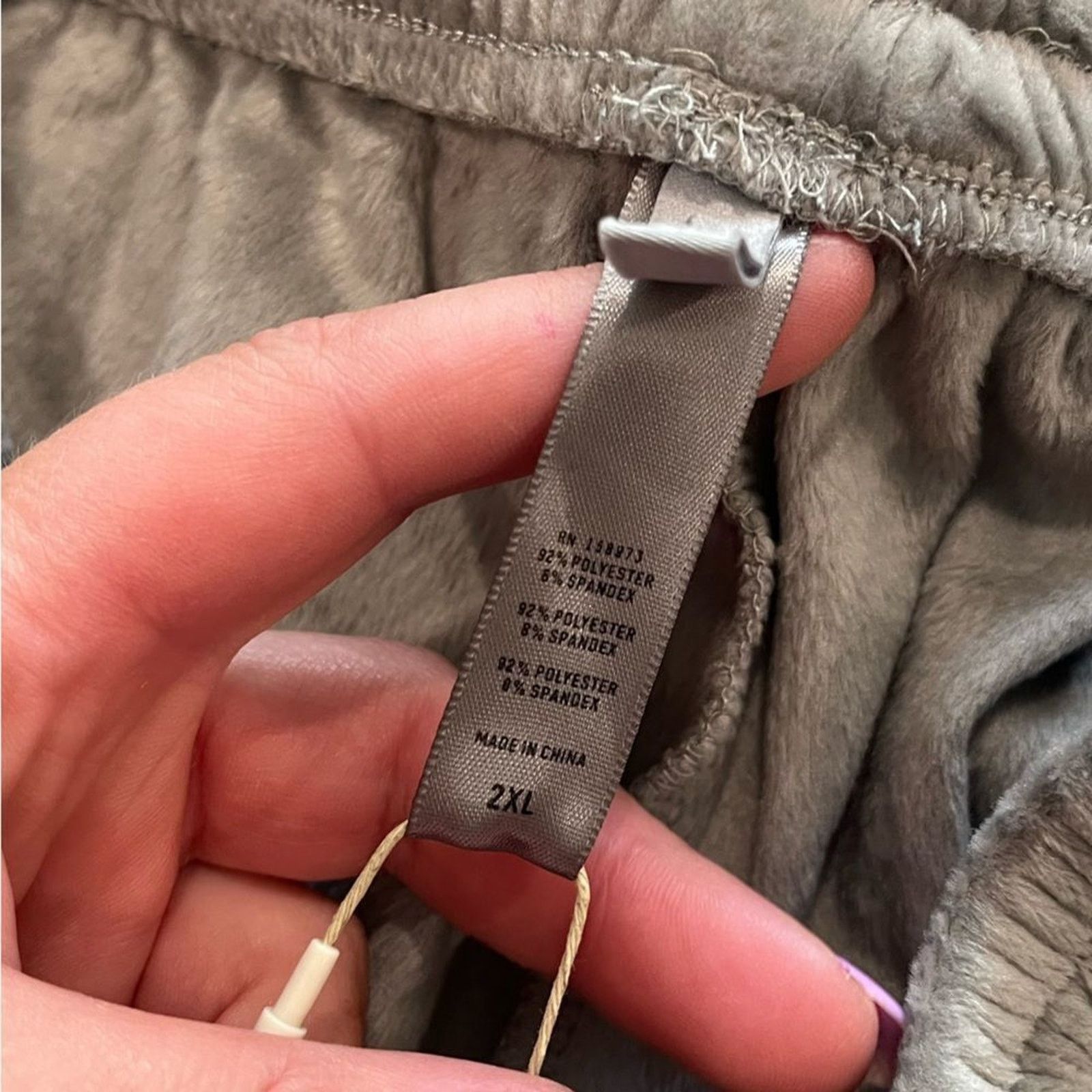 SKIMS NWT Skims Velour Track Pants Smoke Size 2X Size 35" - 7 Thumbnail