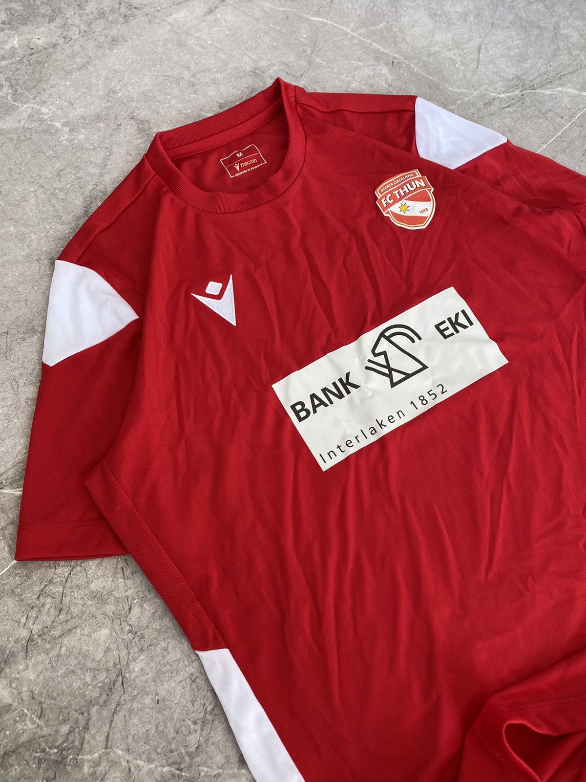 Macron Rare FC Thun Macron Soccer Football Suit Jersey & Shorts Y2K Size US M / EU 48-50 / 2 - 3 Thumbnail
