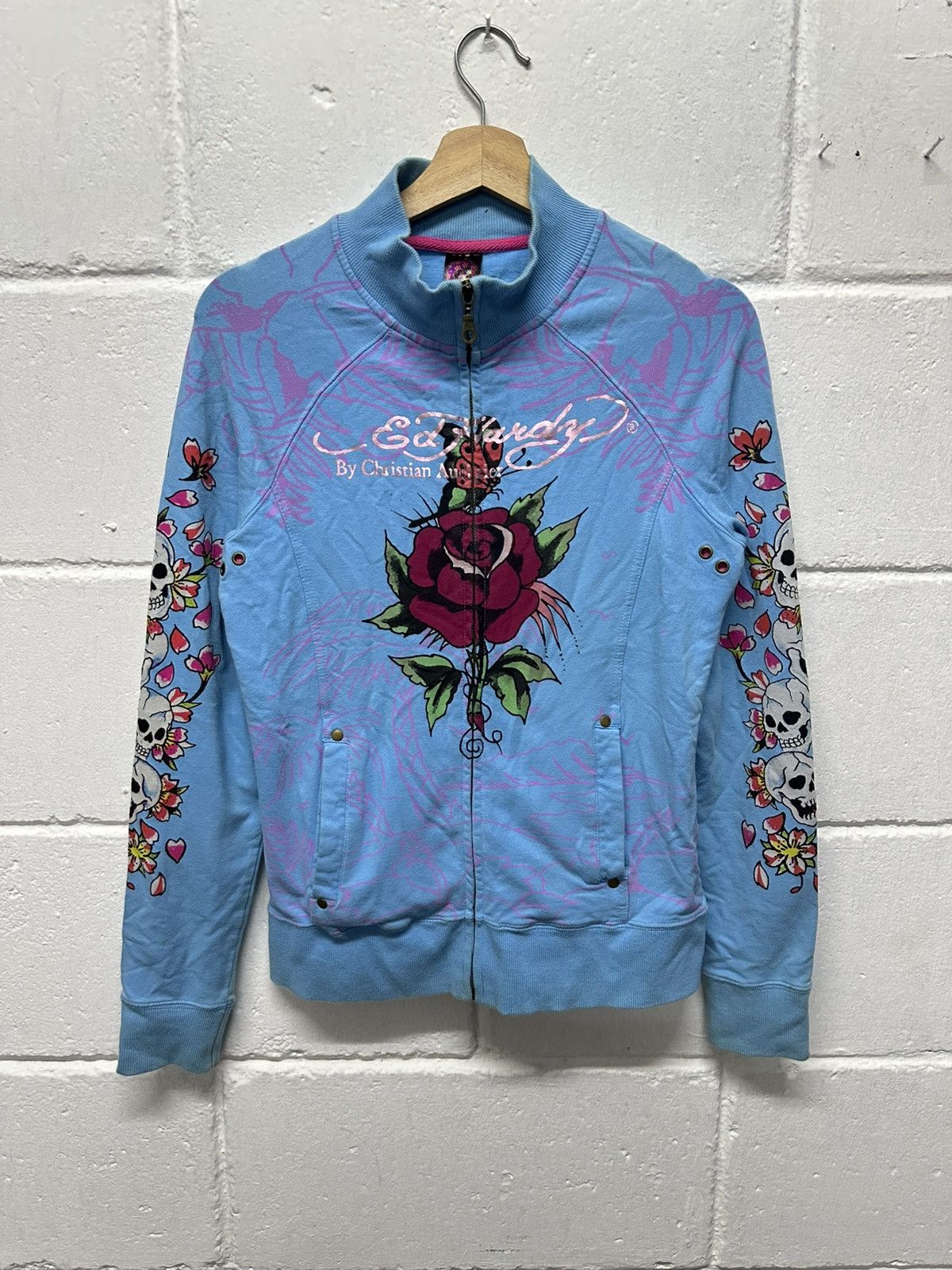 Christian Audigier Vintage Ed Hardy by Christian Audigier Tatoo Zipper Jacket Size US S / EU 44-46 / 1 - 1 Thumbnail