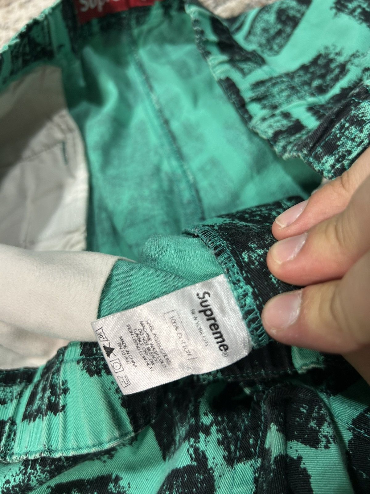 Supreme Supreme SS12 Block Shorts Teal Size US 32 / EU 48 - 4 Thumbnail