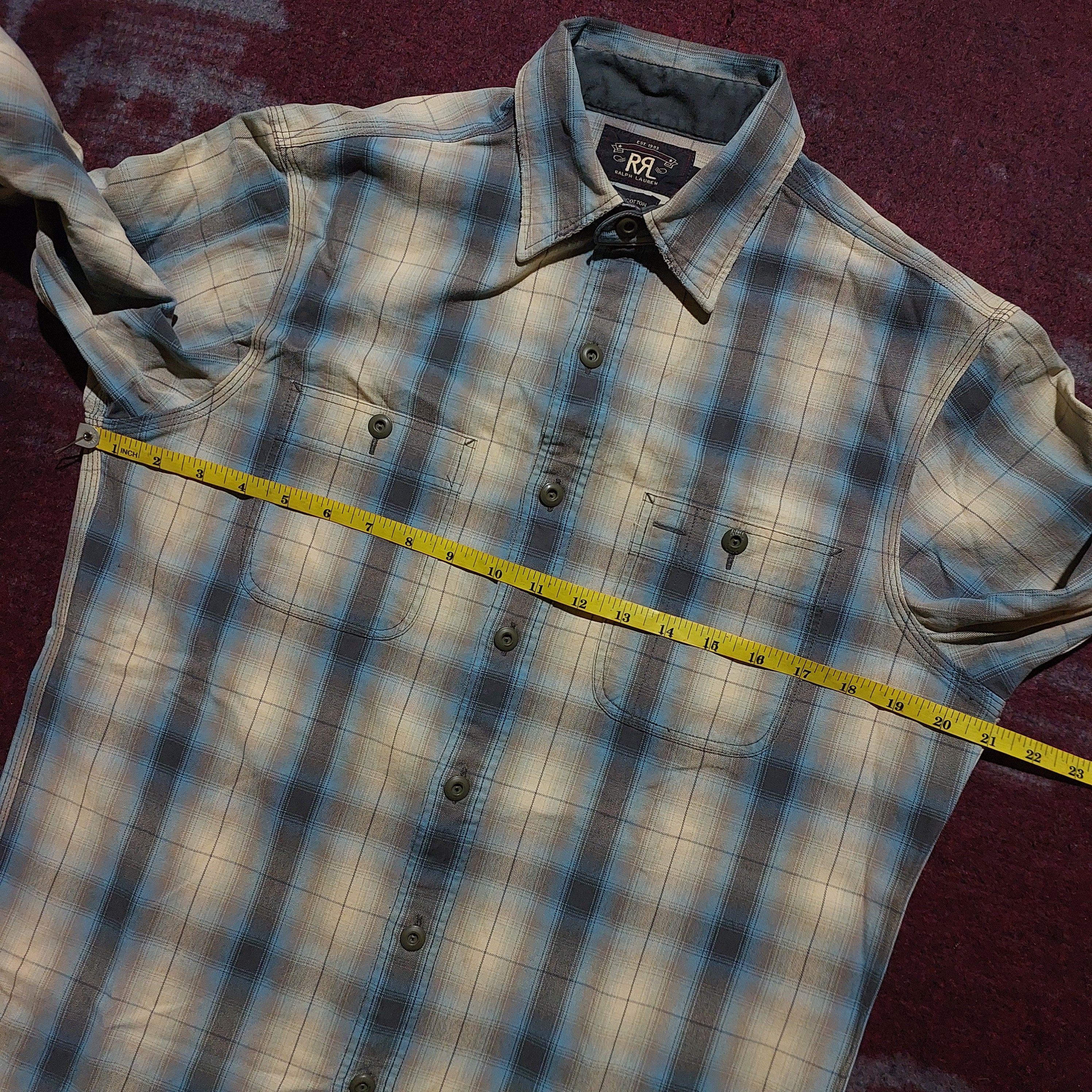 RRL Ralph Lauren RRL Ralph Lauren checkered two pocket shirt Size US S / EU 44-46 / 1 - 11 Thumbnail