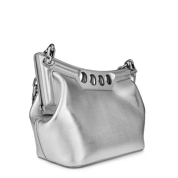 Alexander McQueen o1g2r1mq0824 Size: OS / The Peak Small Bag in Silver Size ONE SIZE - 2 Thumbnail