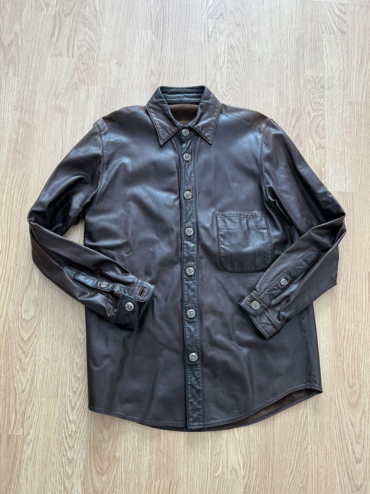 Chrome Hearts 90s chrome hearts leather western button up shirt Size US S / EU 44-46 / 1 - 1 Thumbnail