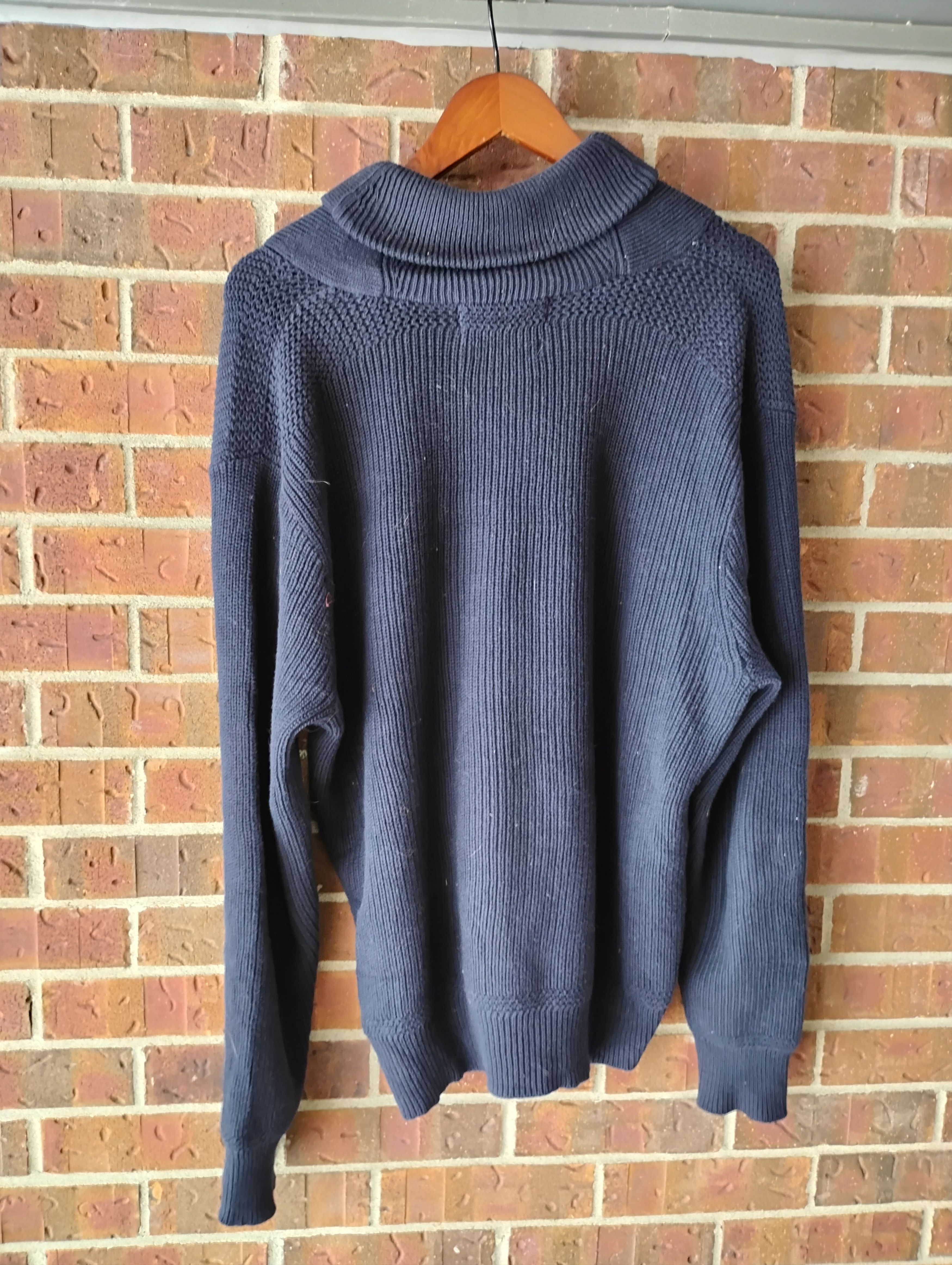 Polo Ralph Lauren Vintage navy polo Ralph Lauren loose neck sweater Size US L / EU 52-54 / 3 - 2 Thumbnail