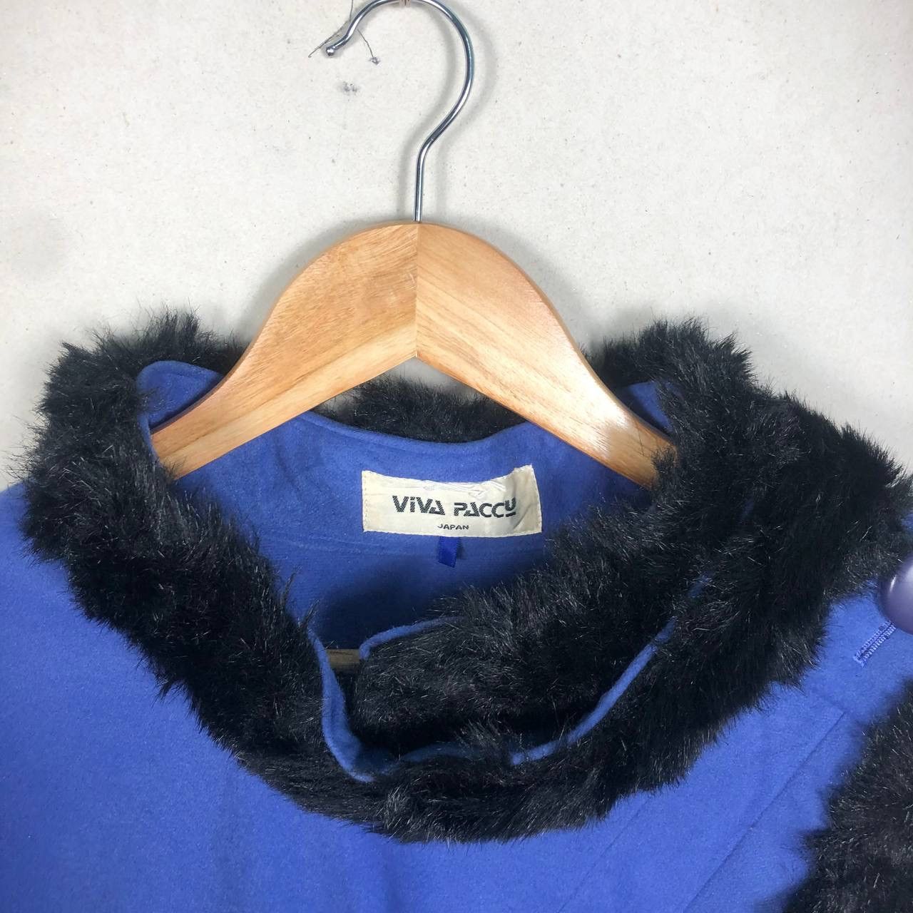 Cloak Japan Avant Garde Shearling Purple Poncho Cloaks Capes Size US L / EU 52-54 / 3 - 6 Thumbnail